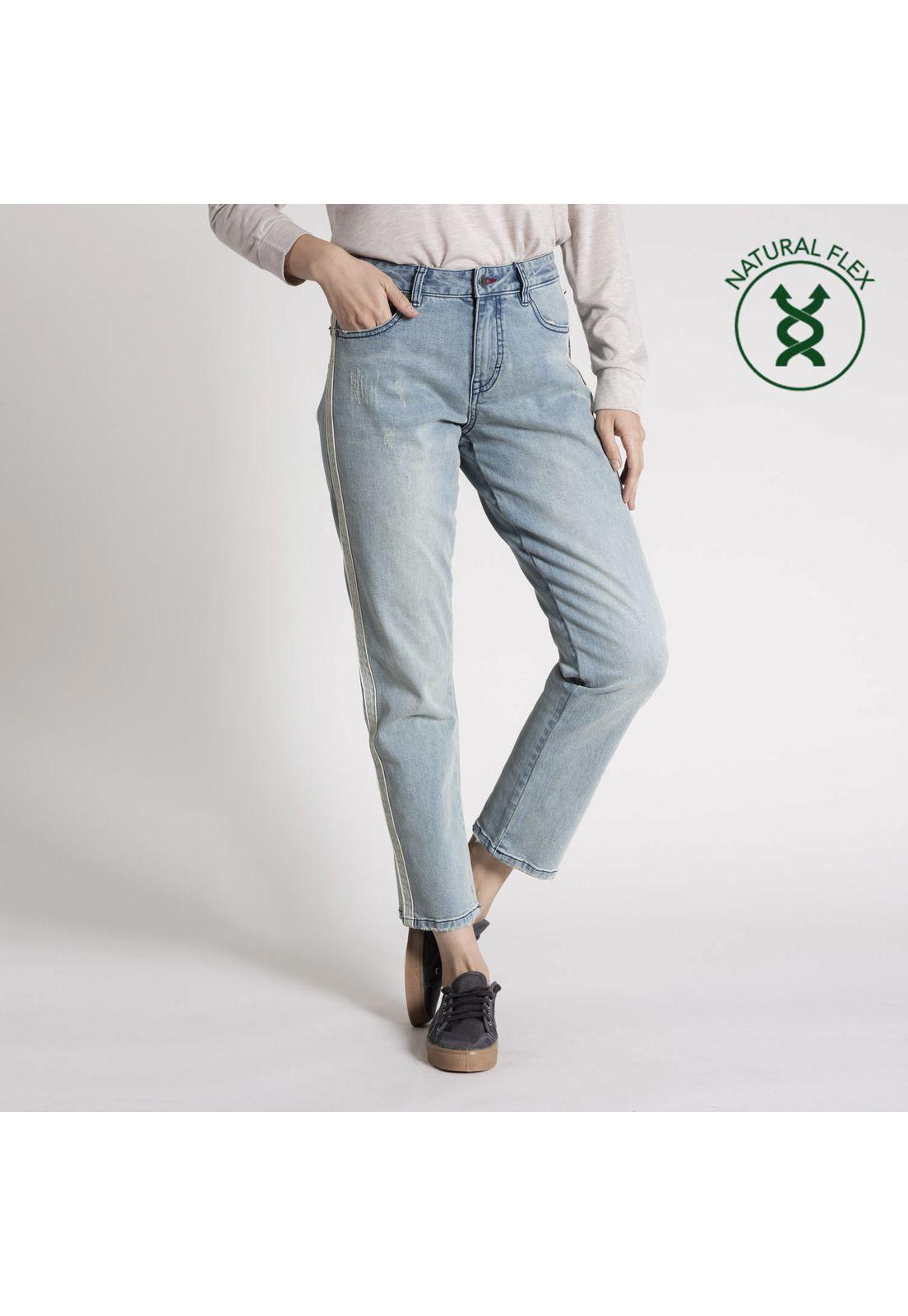 Jeans Mujer Delia Algodón Celeste-0