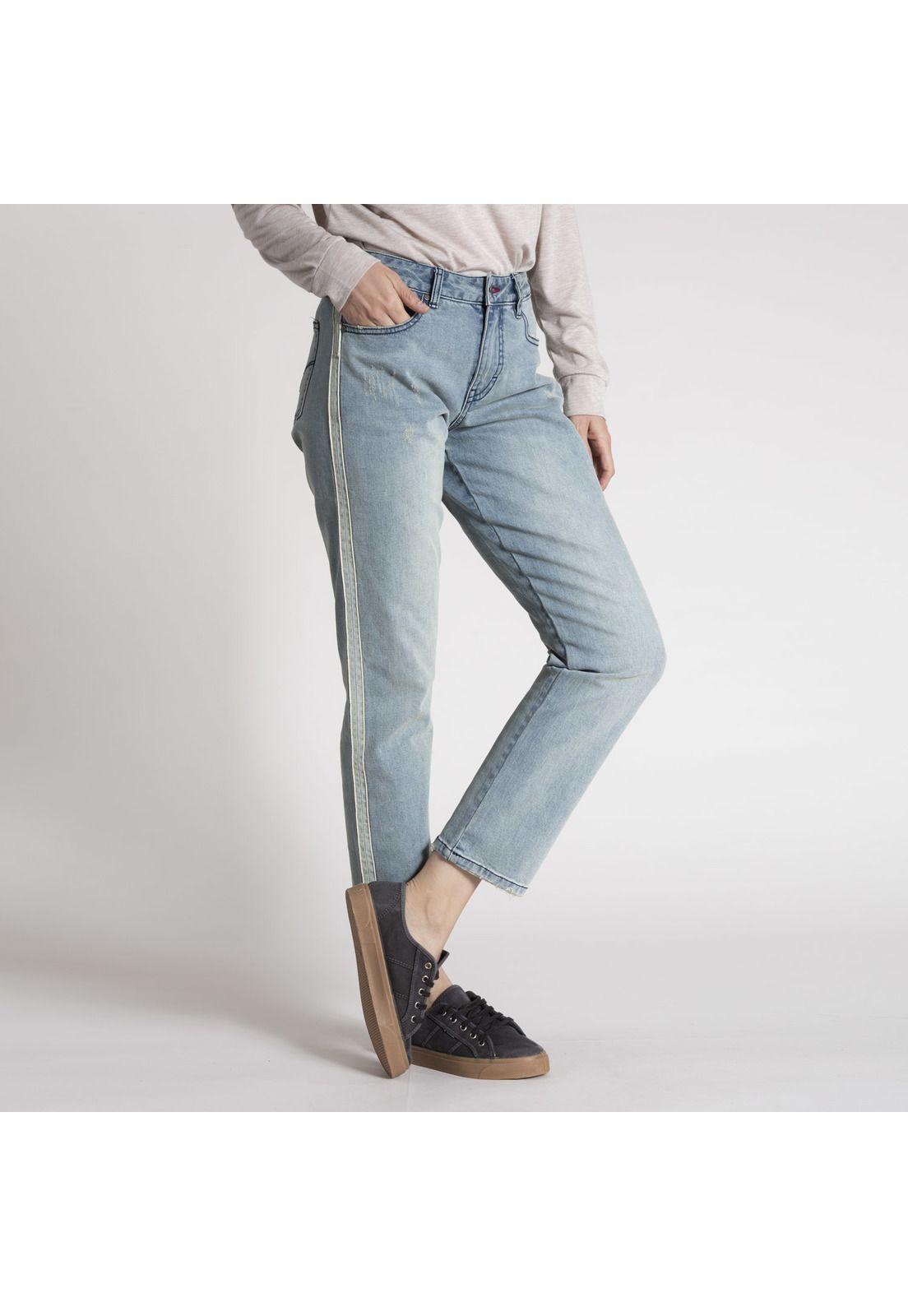 Jeans Mujer Delia Algodón Celeste-1