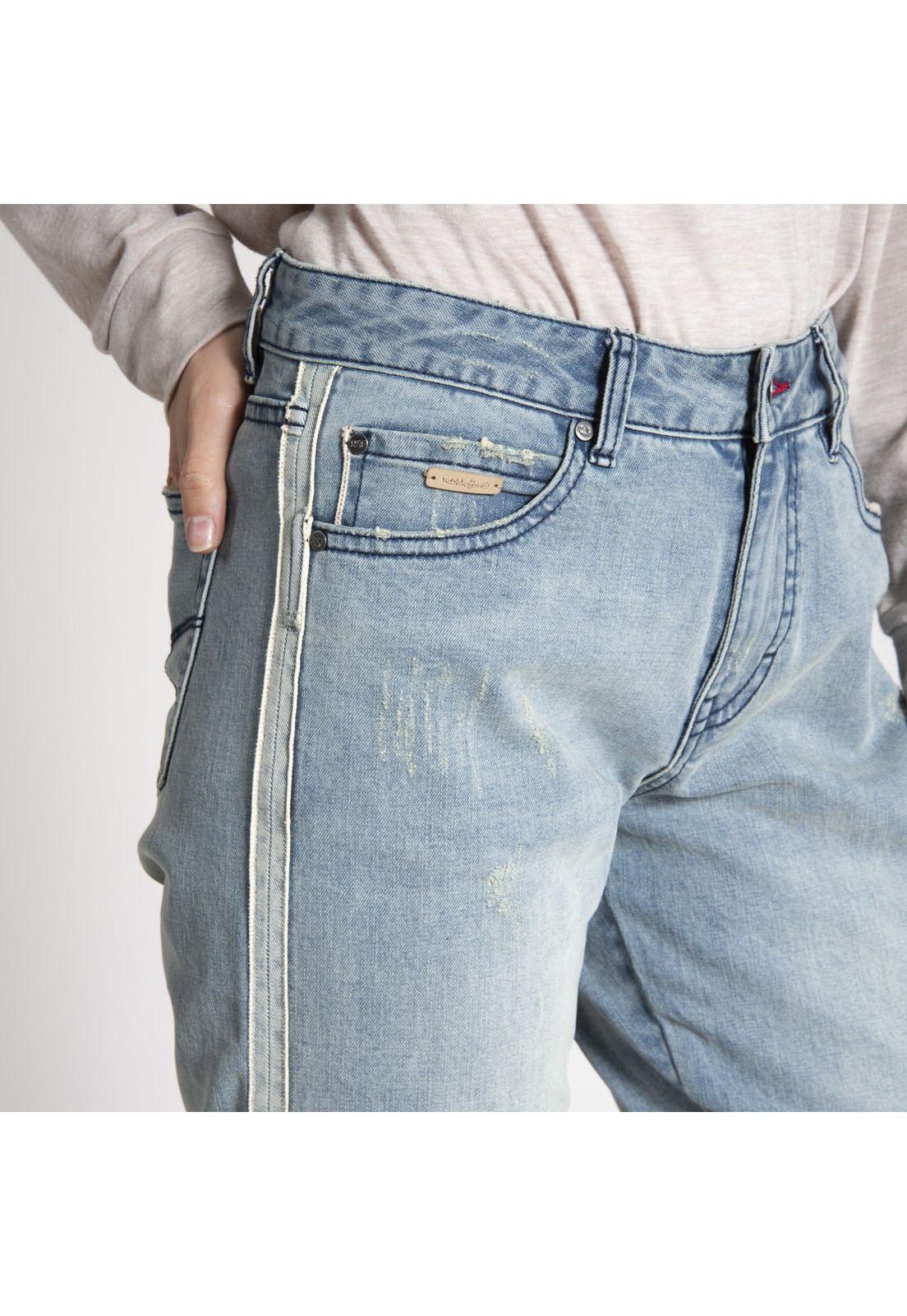 Jeans Mujer Delia Algodón Celeste-5