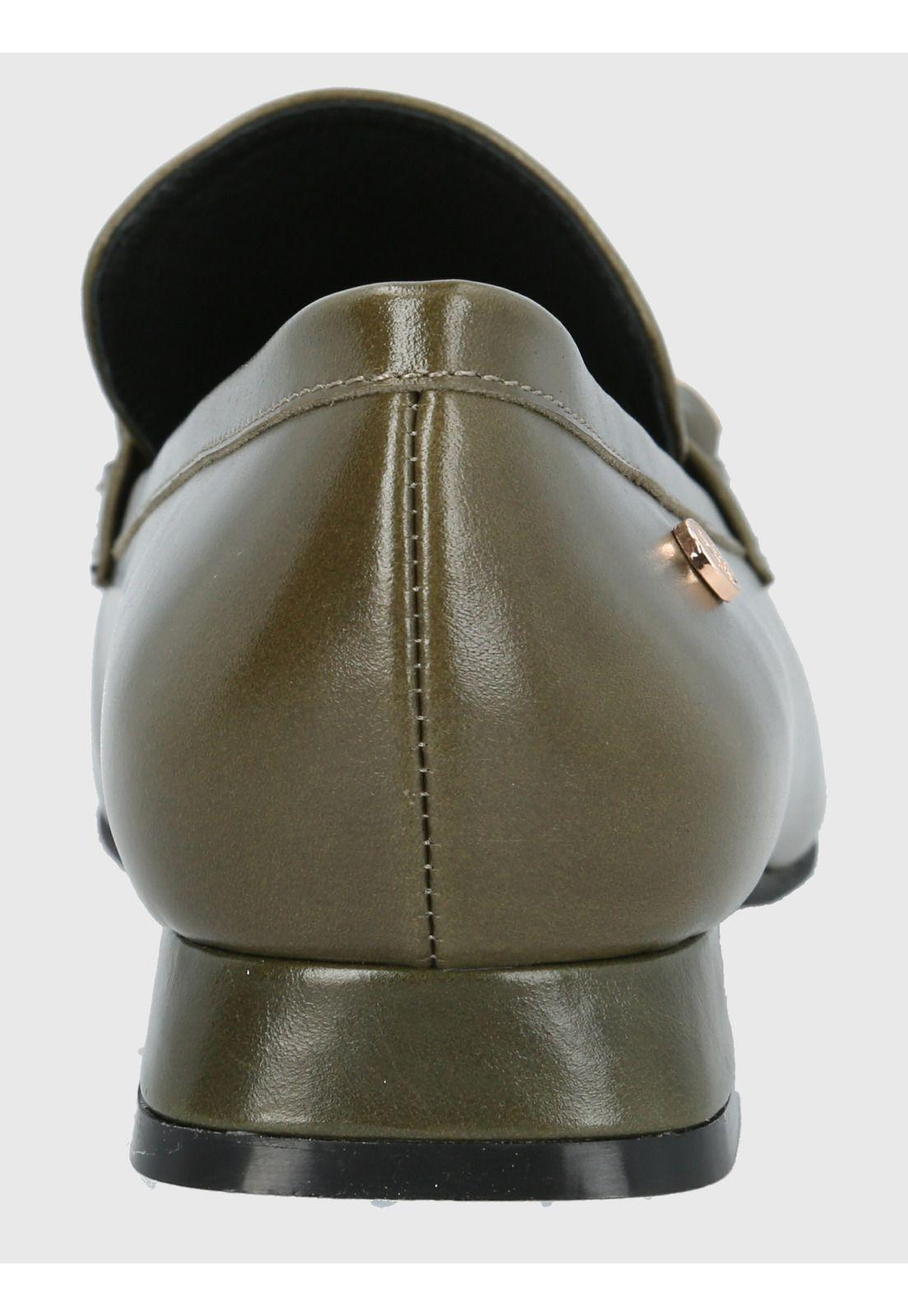 Mocasín Cuero Mujer Gween Verde-6