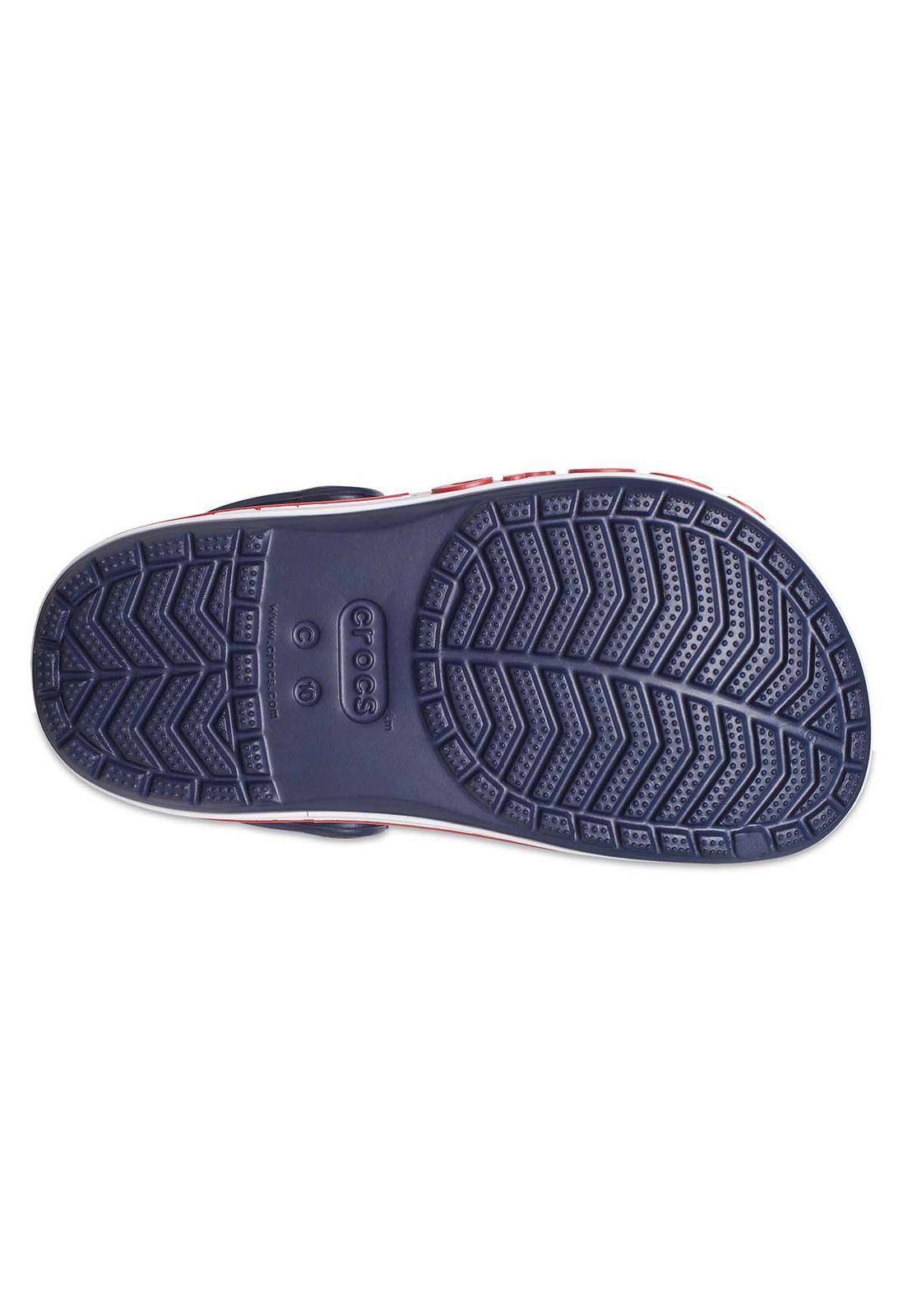 Zueco Crocs Niño Pequeño Bayaband Clog T Azul Marino-5
