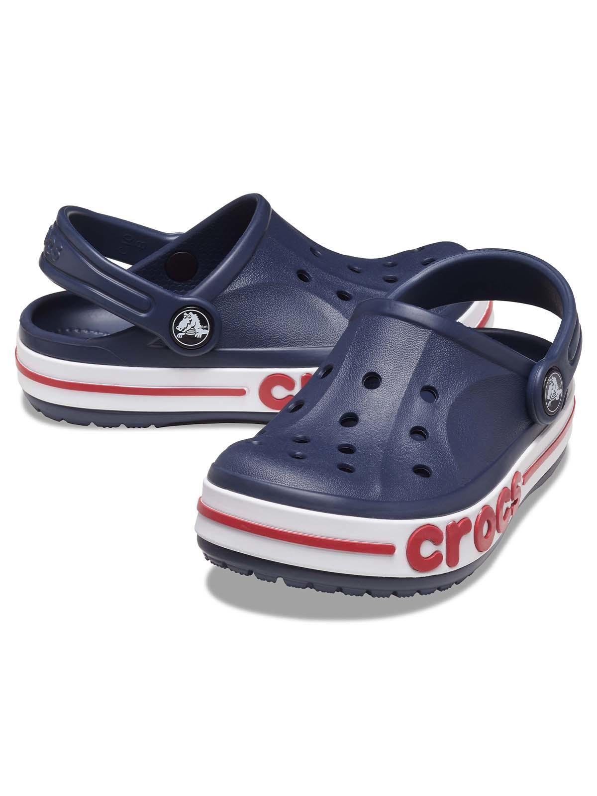 Zueco Crocs Niño Pequeño Bayaband Clog T Azul Marino-3