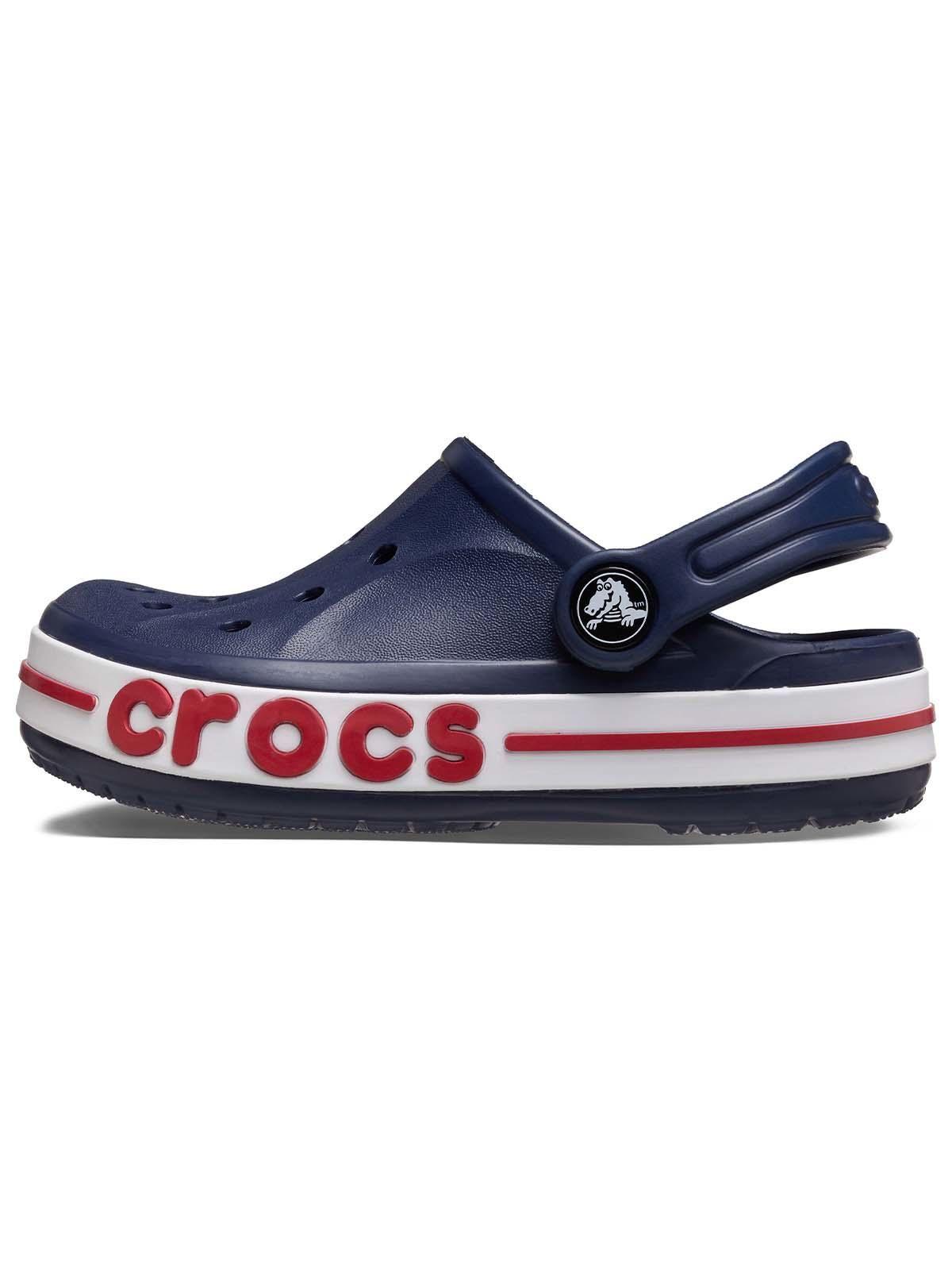 Zueco Crocs Niño Pequeño Bayaband Clog T Azul Marino-1