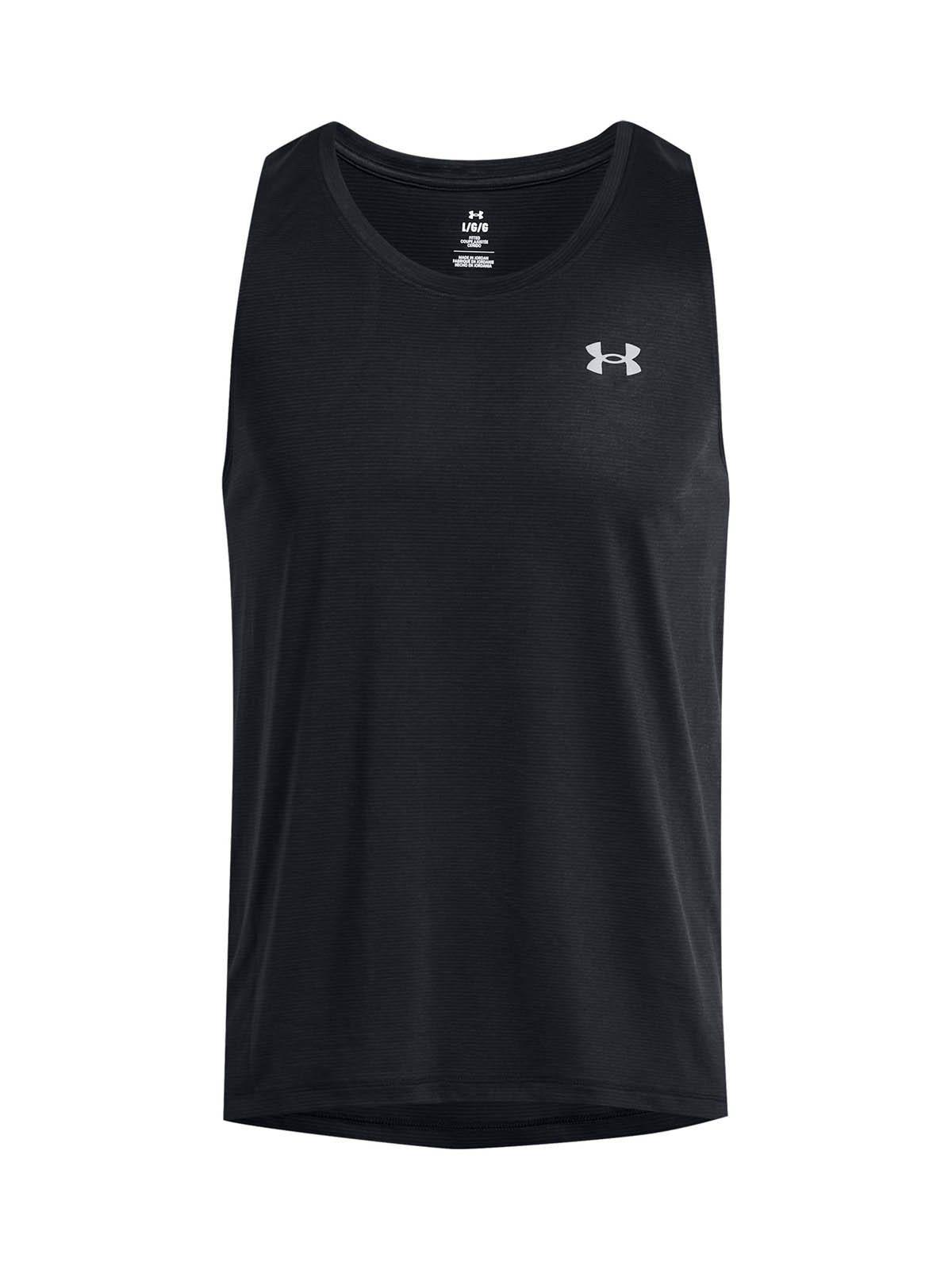 Polera sin mangas Running  hombre  Launch negro -0