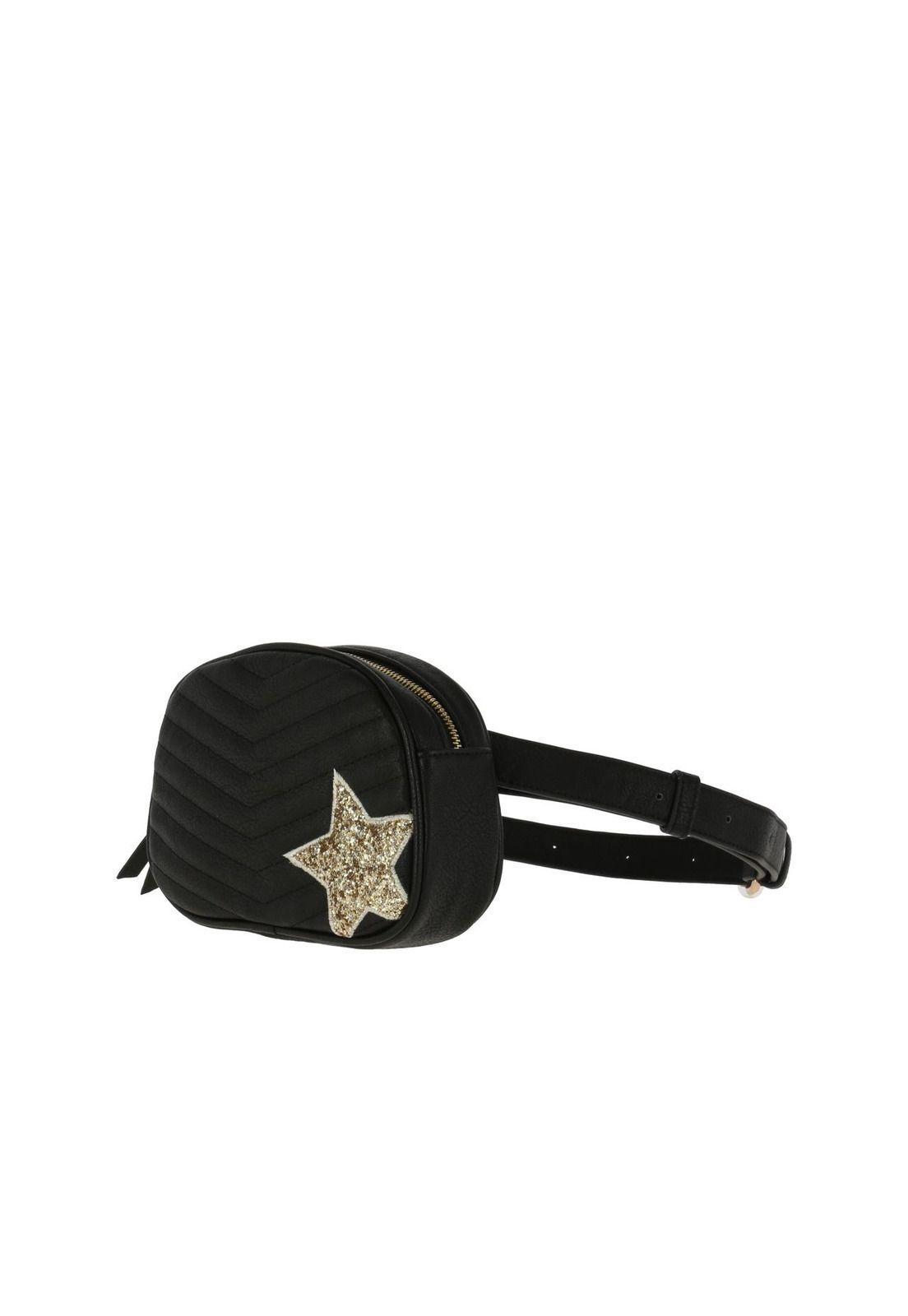 Cartera Ecocuero Pat Waistbag Negro-1