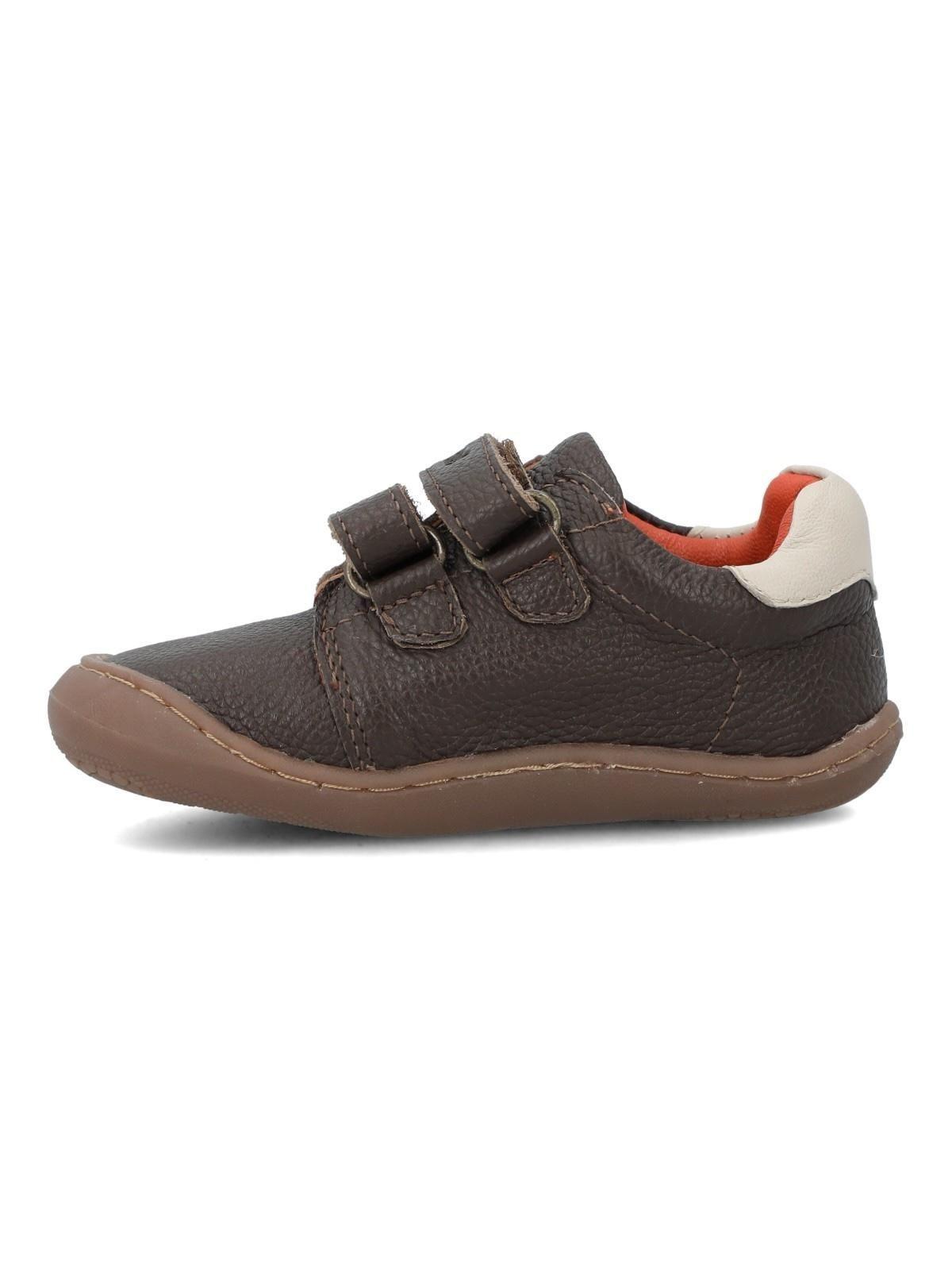 Zapatilla Cuero Niño Sika Café Oscuro-4
