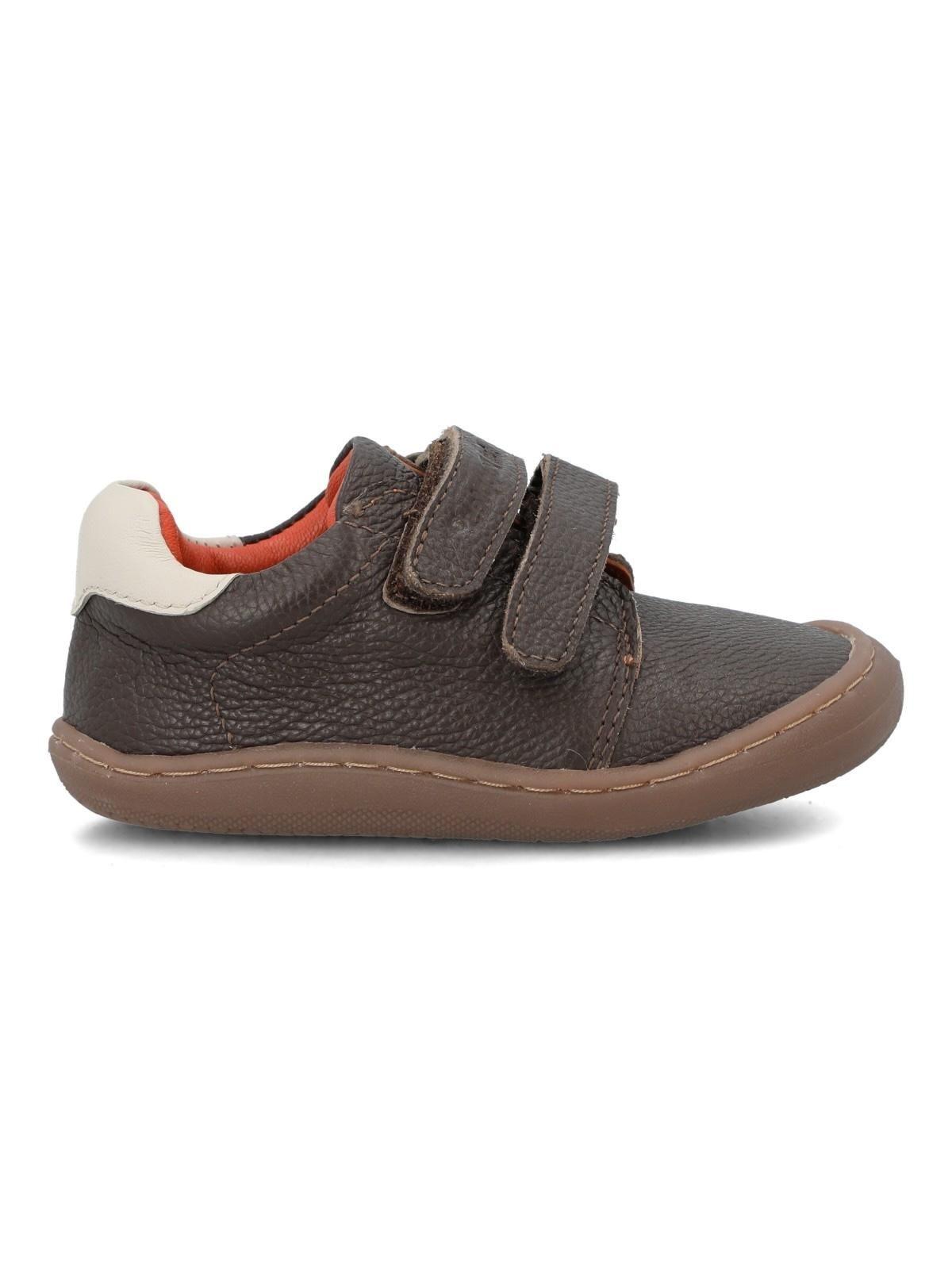 Zapatilla Cuero Niño Sika Café Oscuro-0