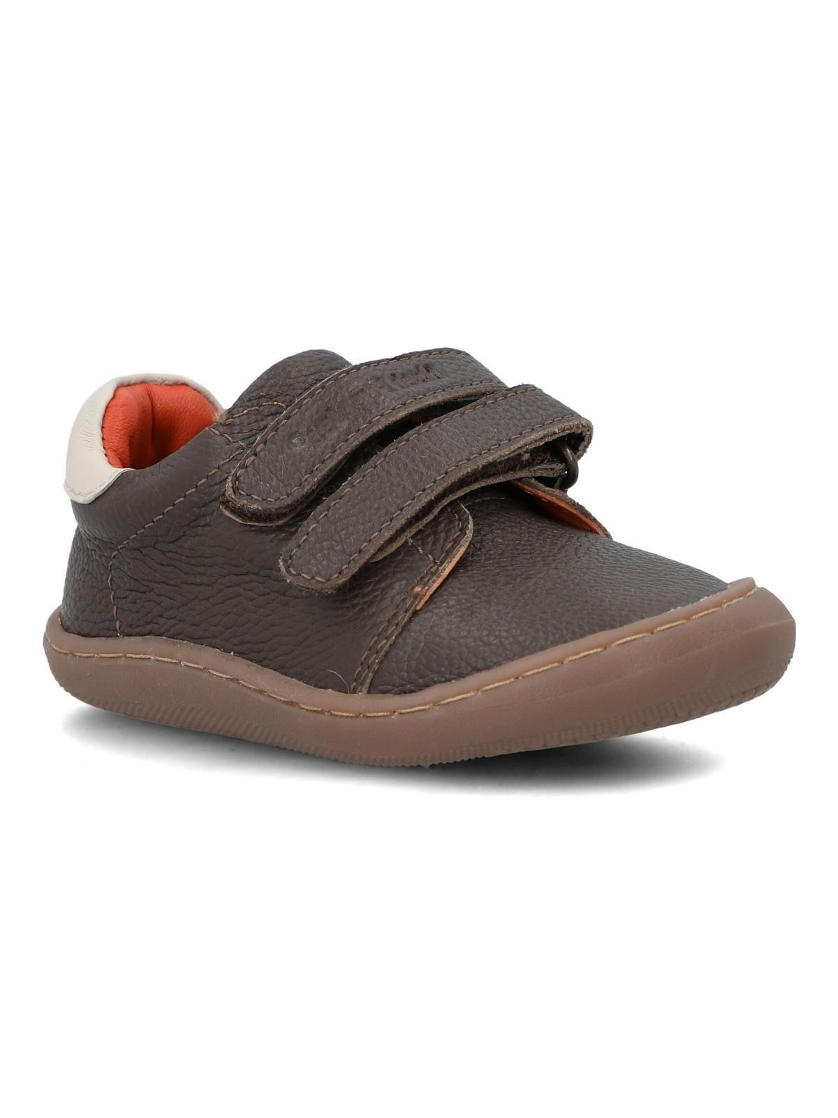 Zapatilla Cuero Niño Sika Café Oscuro-1