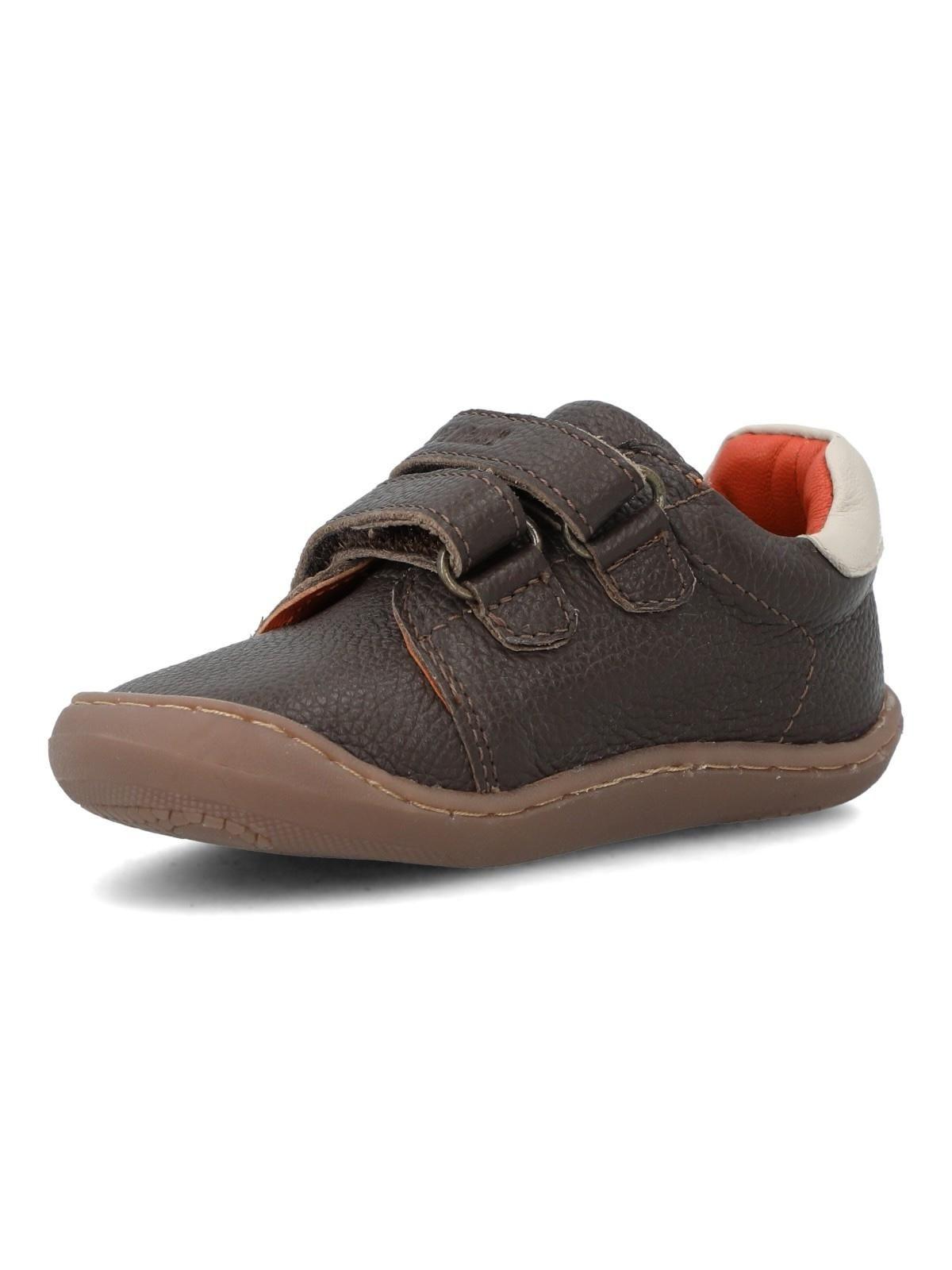 Zapatilla Cuero Niño Sika Café Oscuro-5