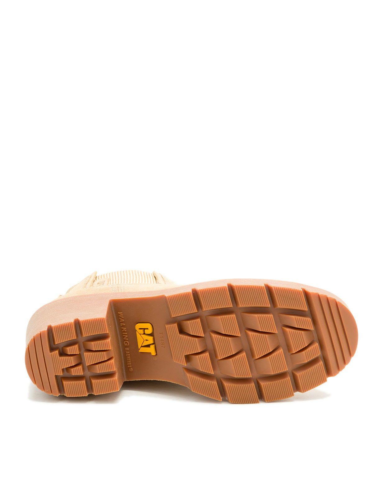 Botín de Cuero Chealsea Mujer Crema-7