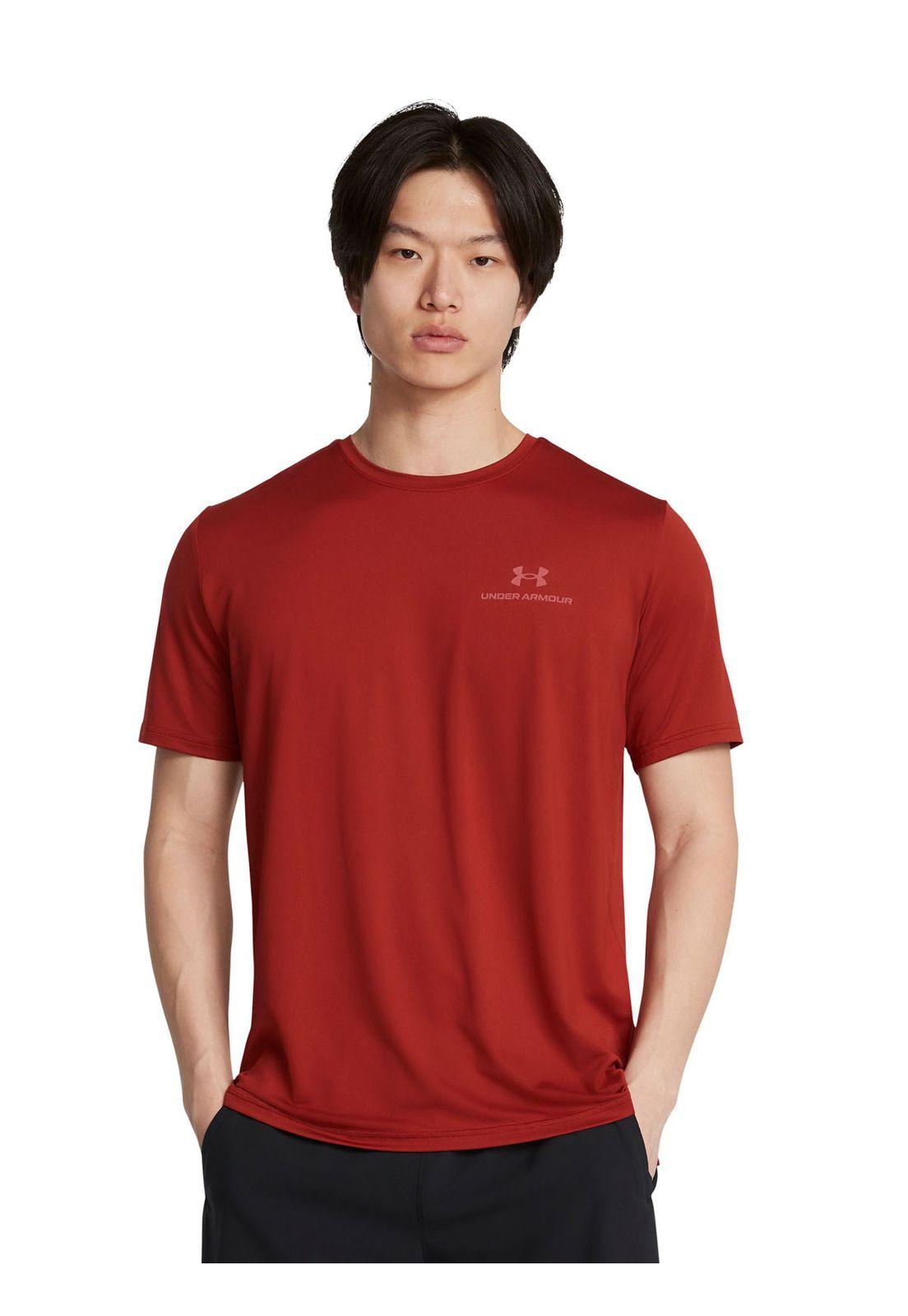 Polera manga corta Vanish hombre Naranjo-3