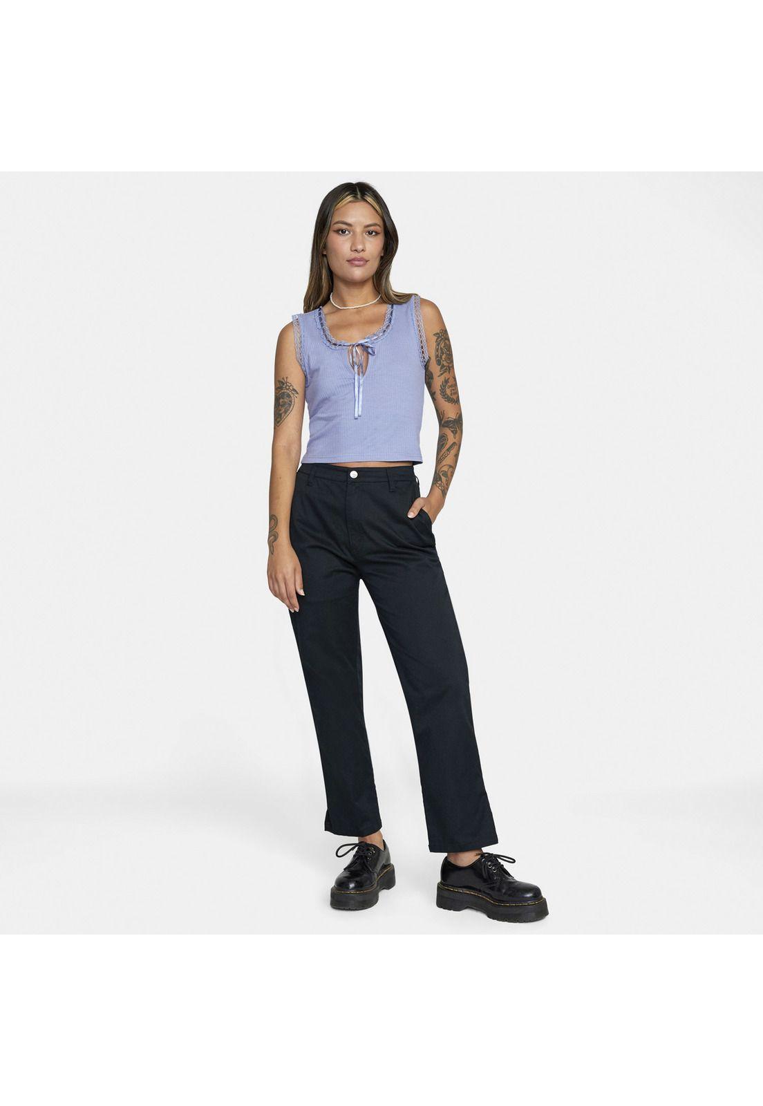 Pantalón Mujer Weekend Stretch J Nd Negro-3