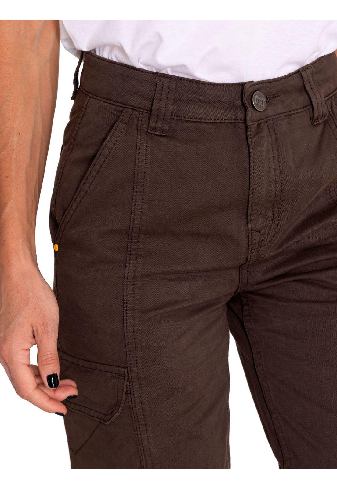 Pantalón Cargo Tiro alto Mujer Heritage Cargo Café-4