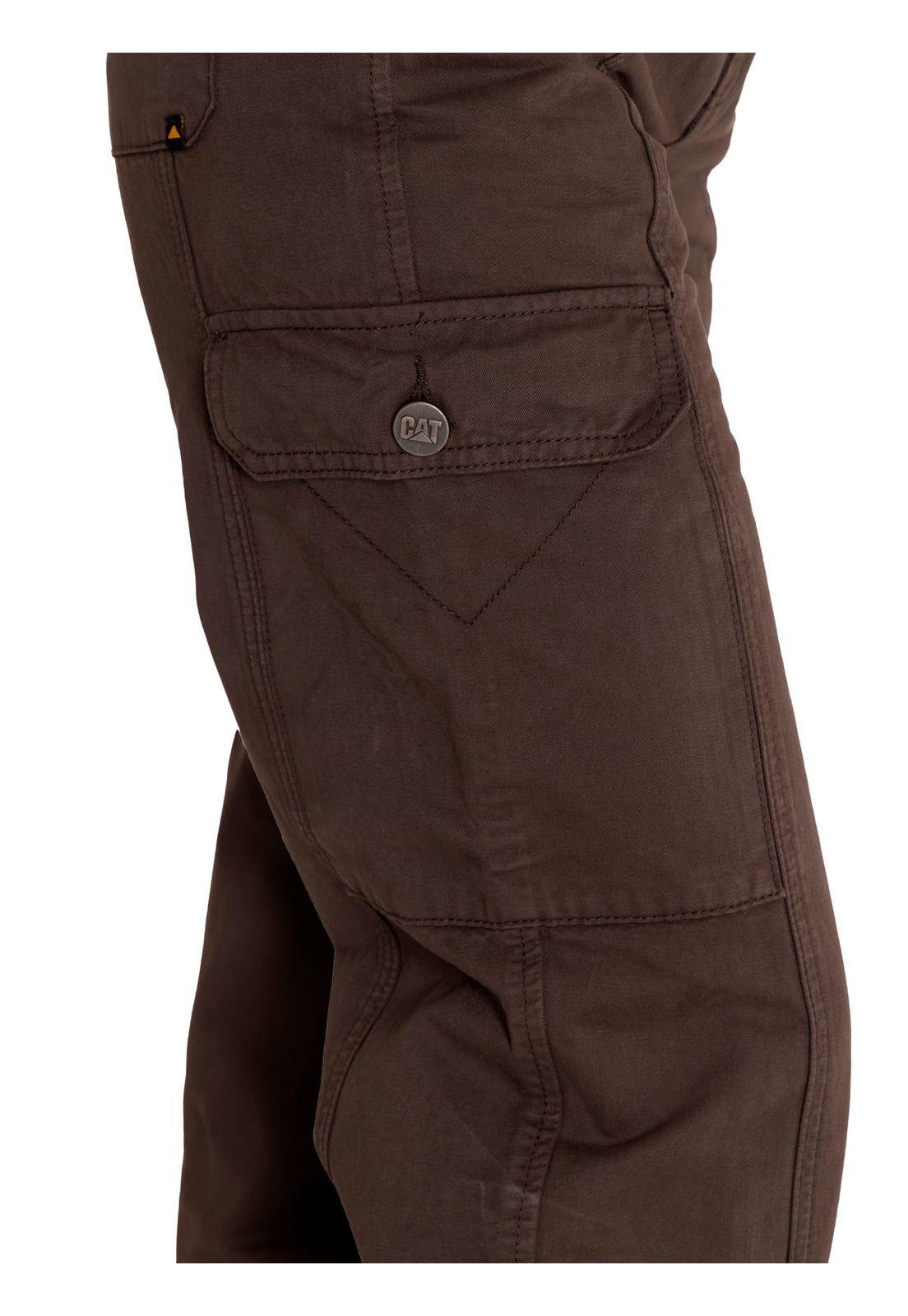 Pantalón Cargo Tiro alto Mujer Heritage Cargo Café-6