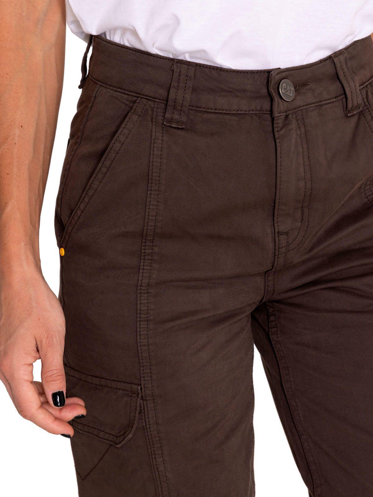 Pantalón Cargo Tiro alto Mujer Heritage Cargo Café-4