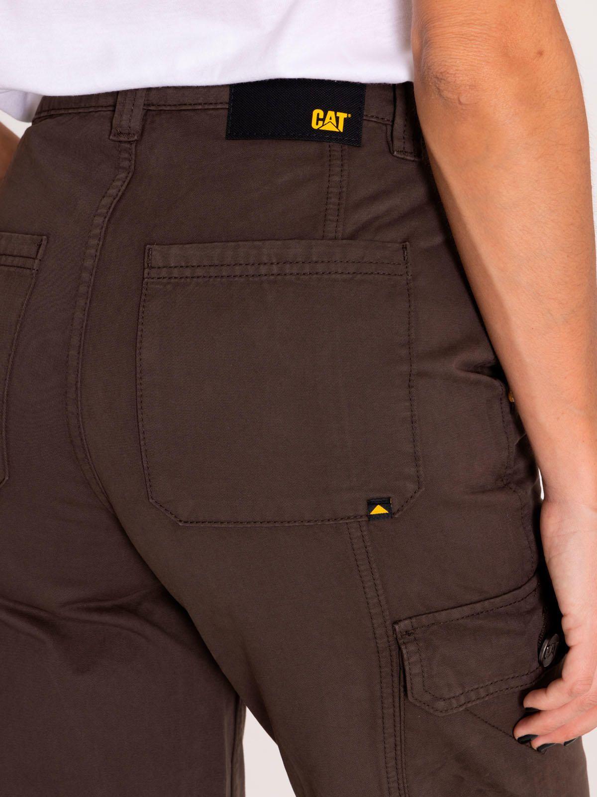 Pantalón Cargo Tiro alto Mujer Heritage Cargo Café-5