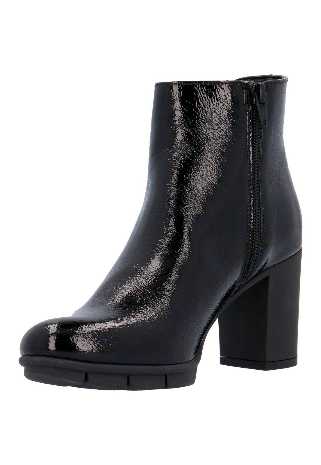 Botin Mujer Cuero Stud About Negro-3