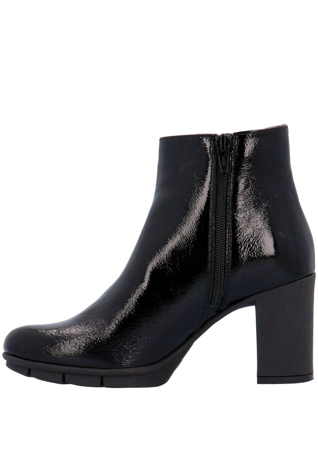 Botin Mujer Cuero Stud About Negro-4