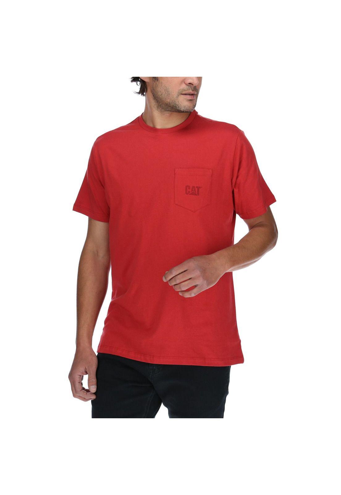 Polera Mc Hombre Traditional Pocket Tee Rojo-0