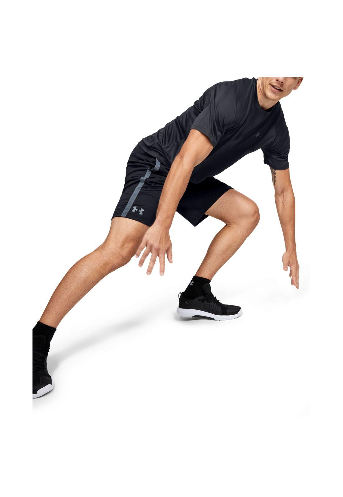 Polera manga corta Velocity hombre Negro-1