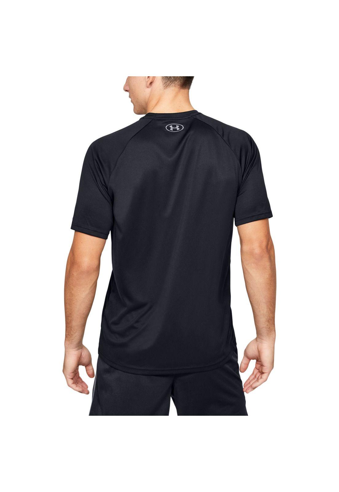 Polera manga corta Velocity hombre Negro-3