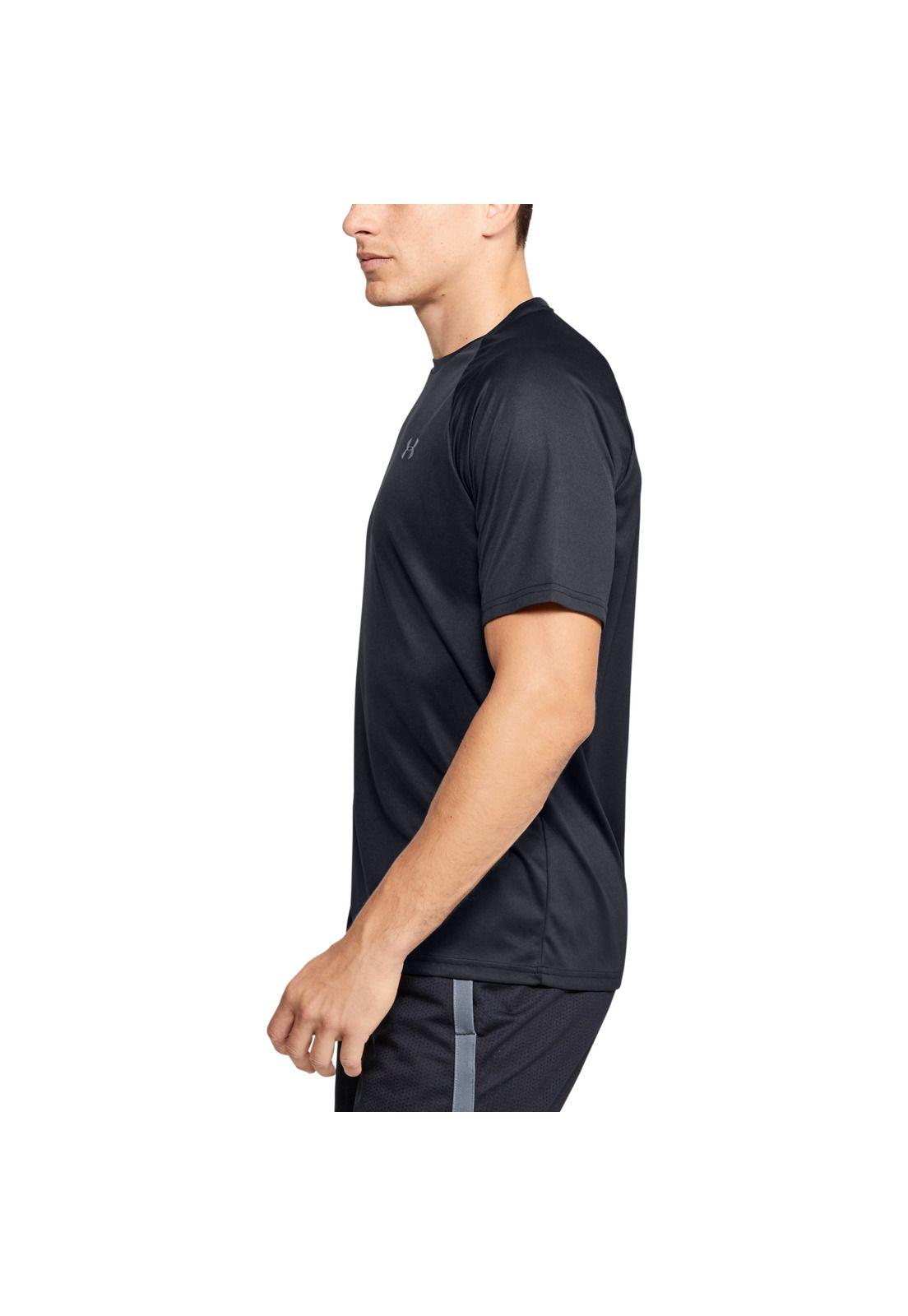 Polera manga corta Velocity hombre Negro-4