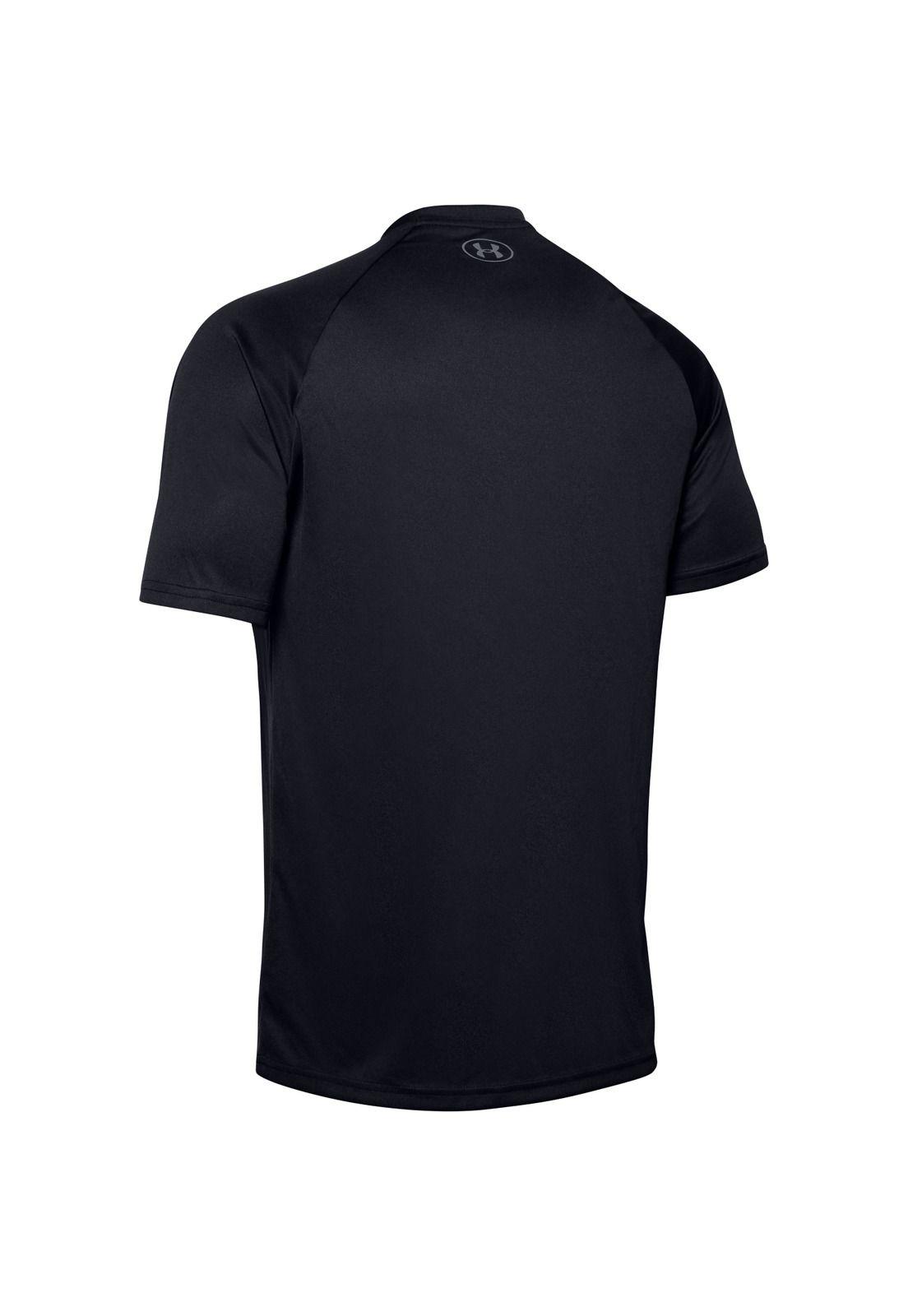 Polera manga corta Velocity hombre Negro-6