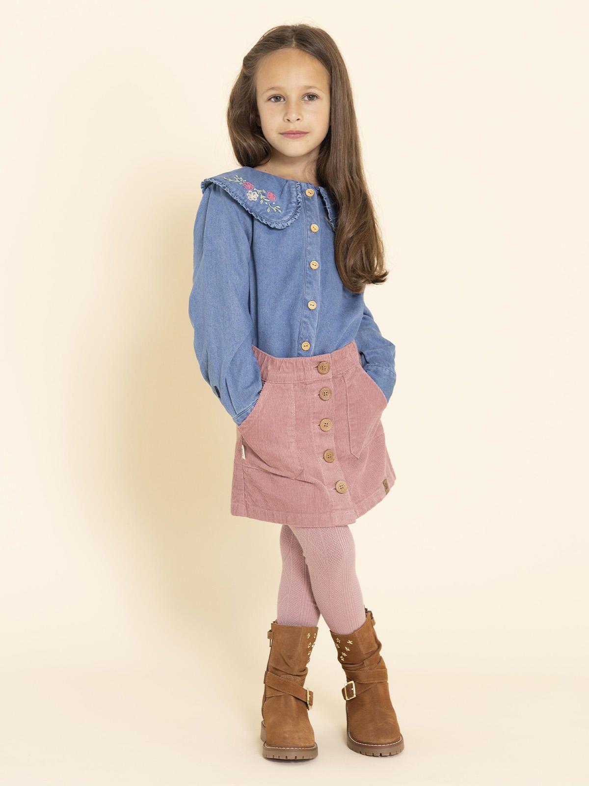 Falda Nina Niña Rosado-1