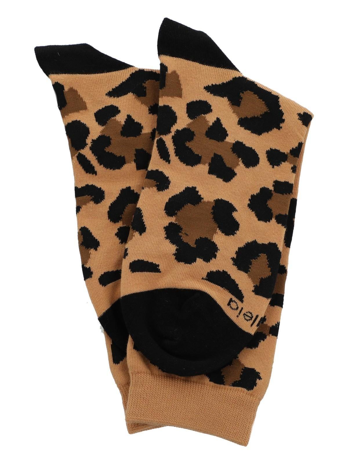 Calcetín Algodón Mujer C Leopard Multicolor-2