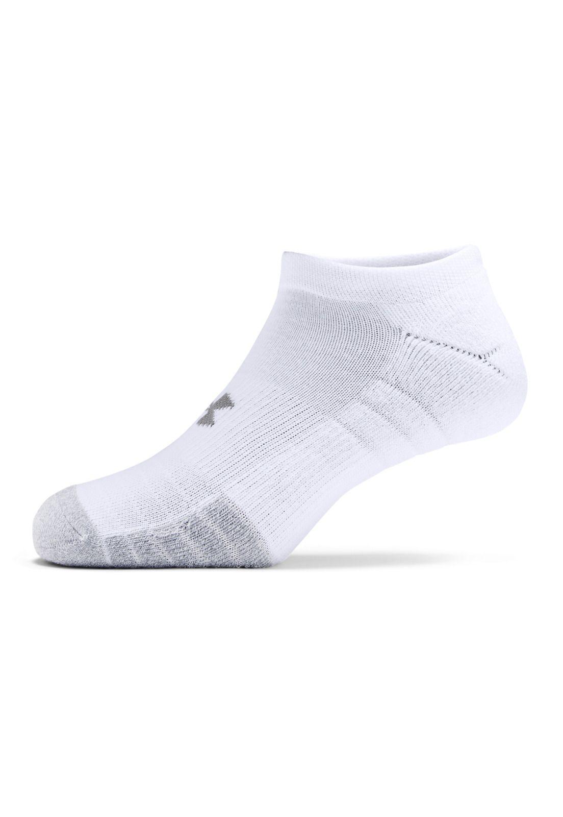 Calcetín Heatgear No Show 3Pk Blanco-2