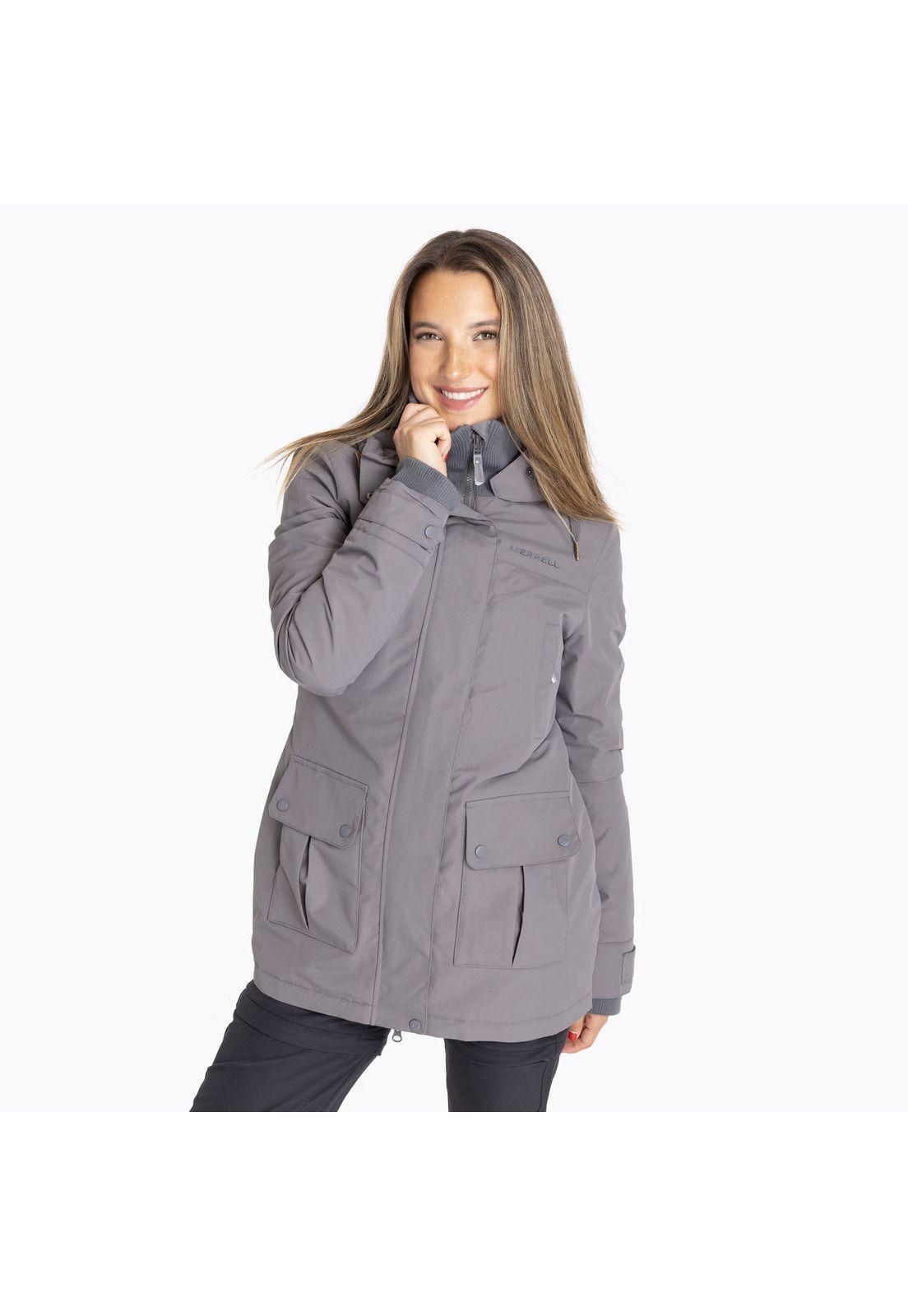 Chaqueta Mujer Membrane Jacket Plomo-0
