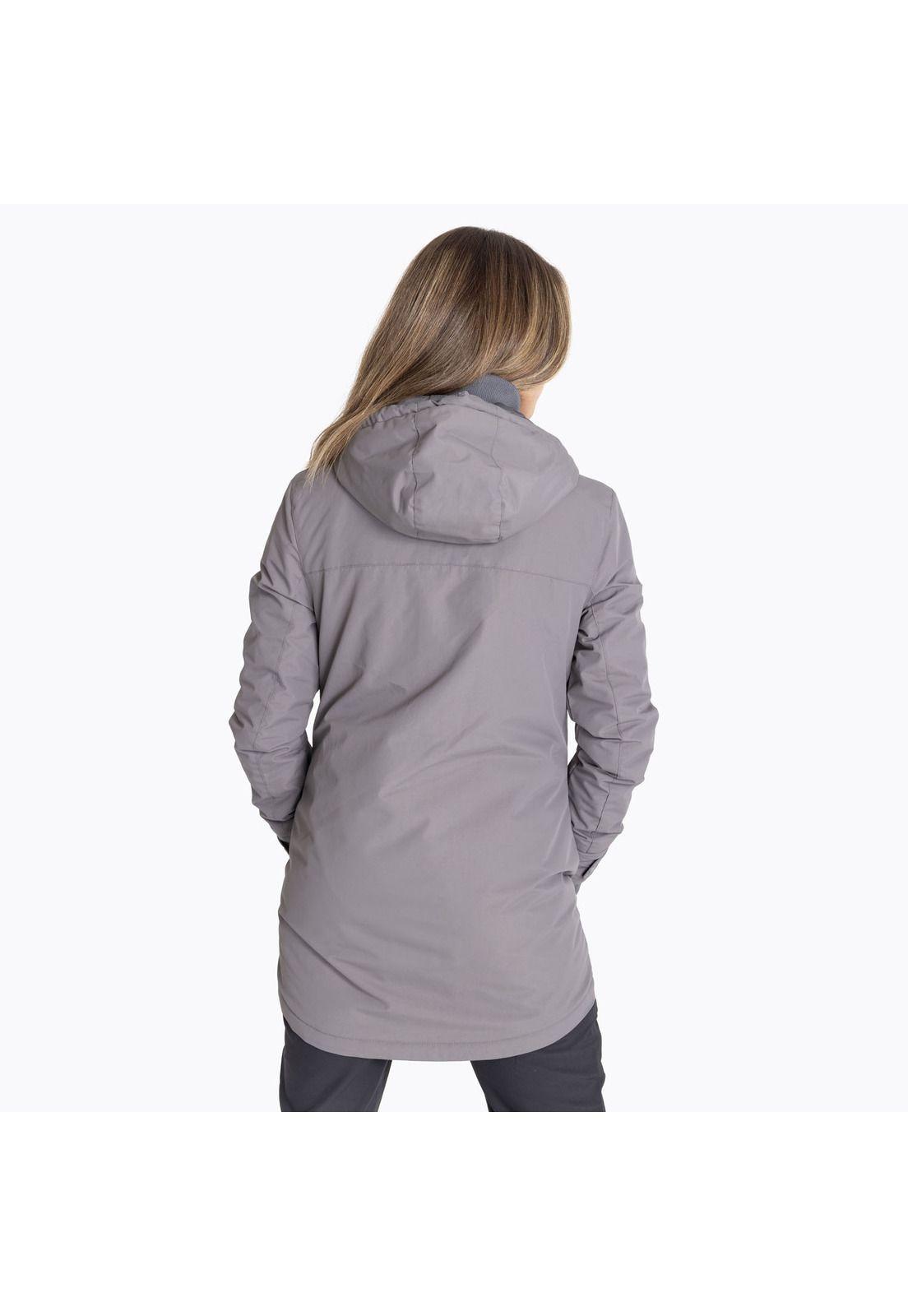 Chaqueta Mujer Membrane Jacket Plomo-1