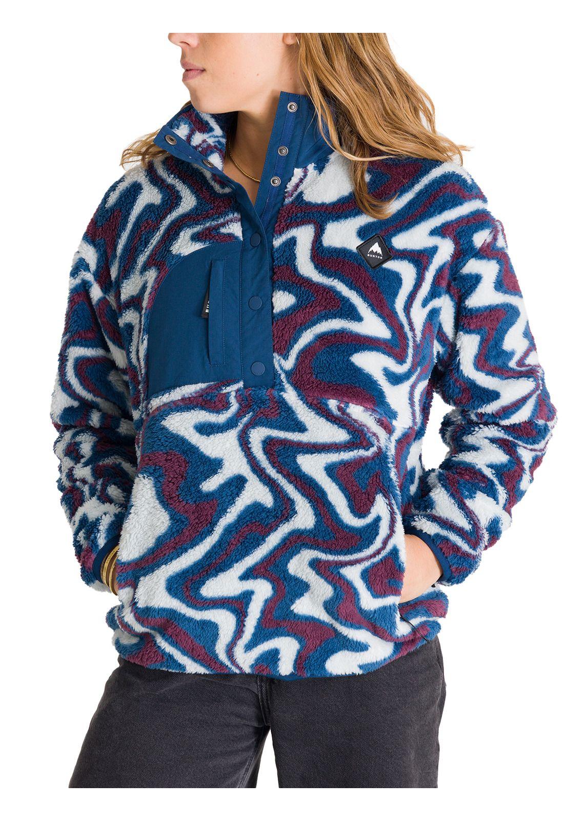 Polar Mujer Shaggy Half Azul-0