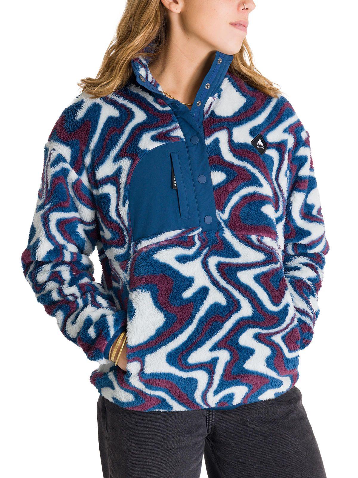 Polar Mujer Shaggy Half Azul-1