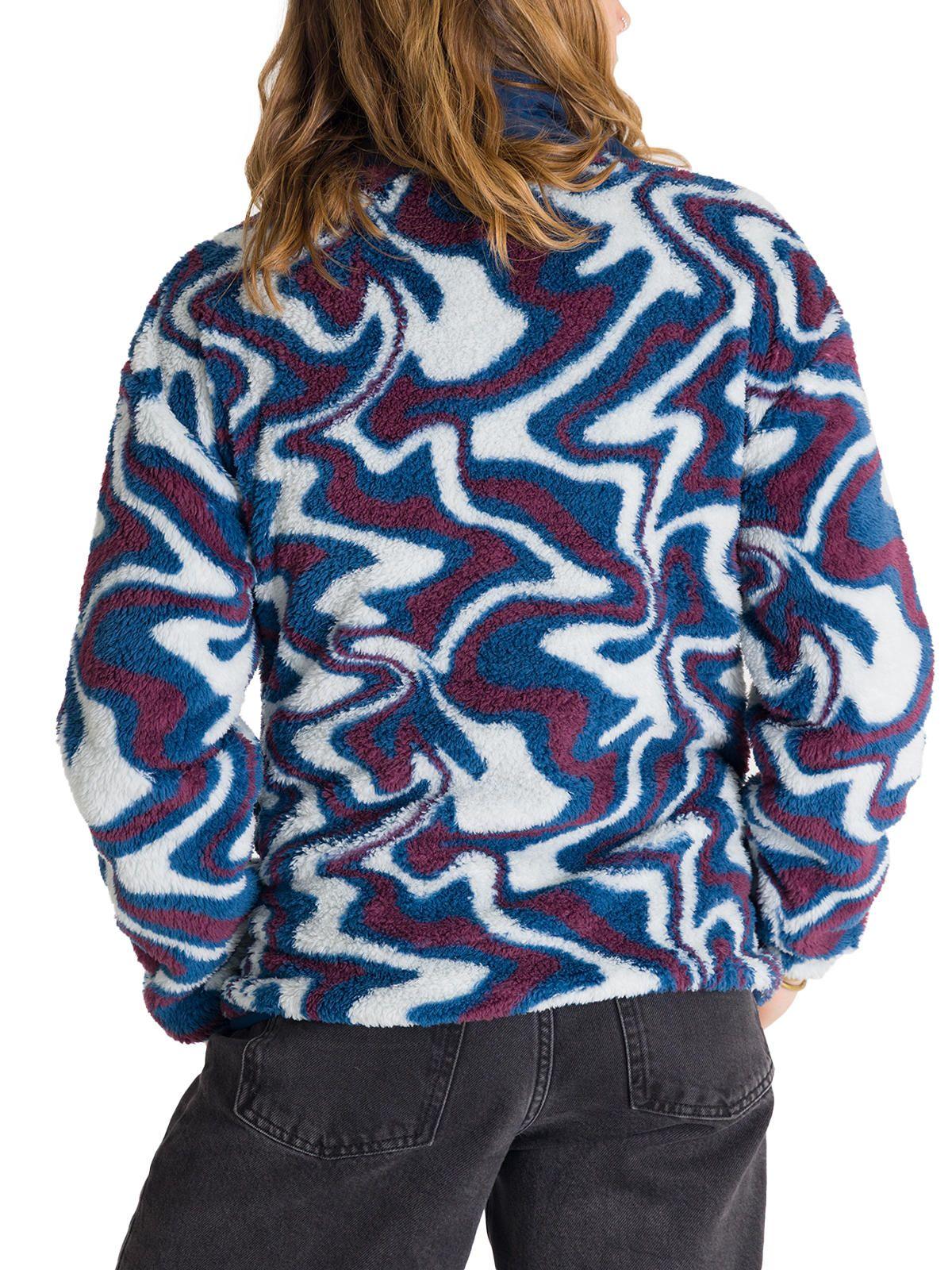 Polar Mujer Shaggy Half Azul-3