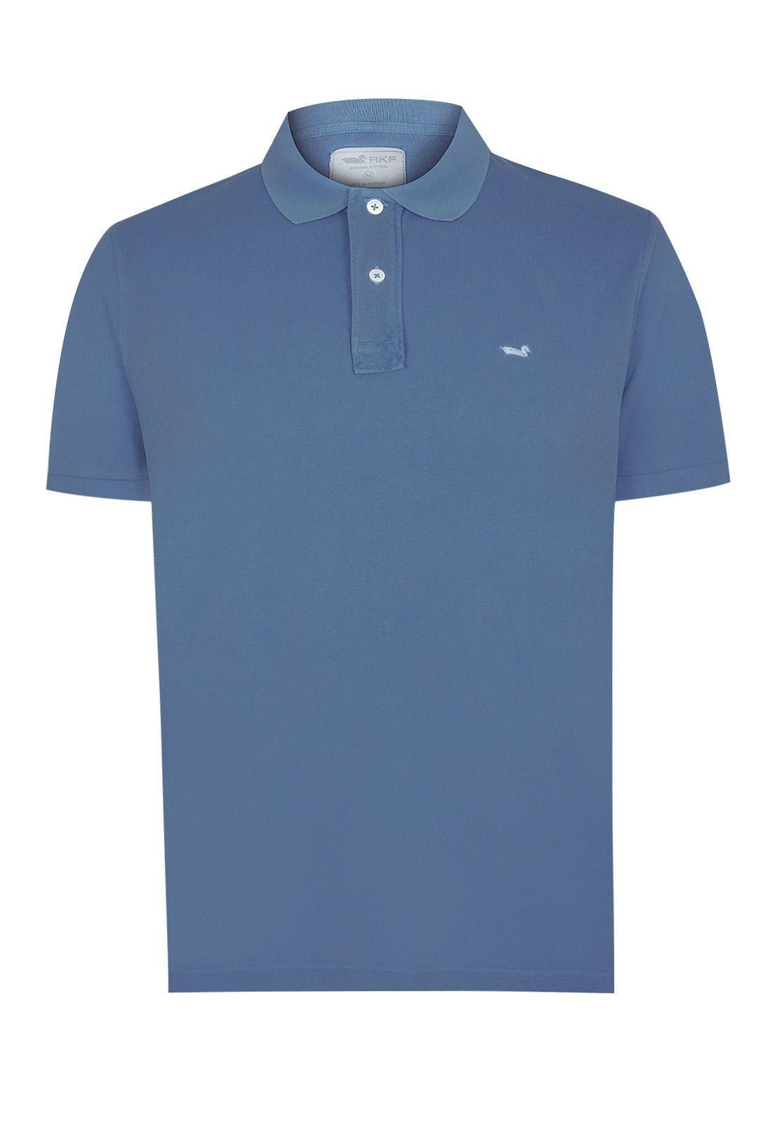 Polera Algodón Orgánico Azul Piquepro Hombre -0
