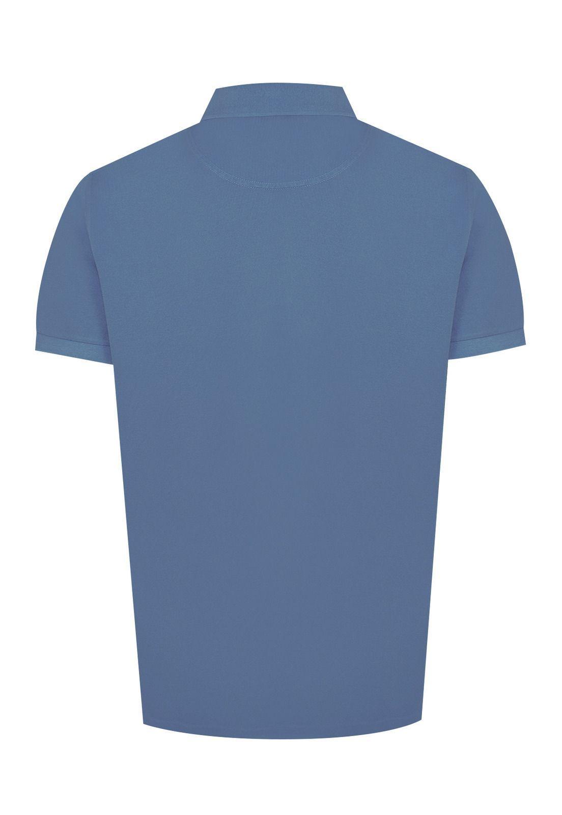 Polera Algodón Orgánico Azul Piquepro Hombre -1