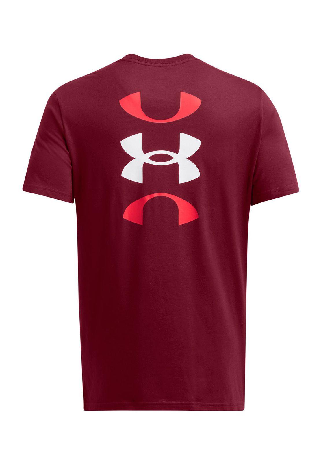 Polera manga corta basketball hombre Rojo-1