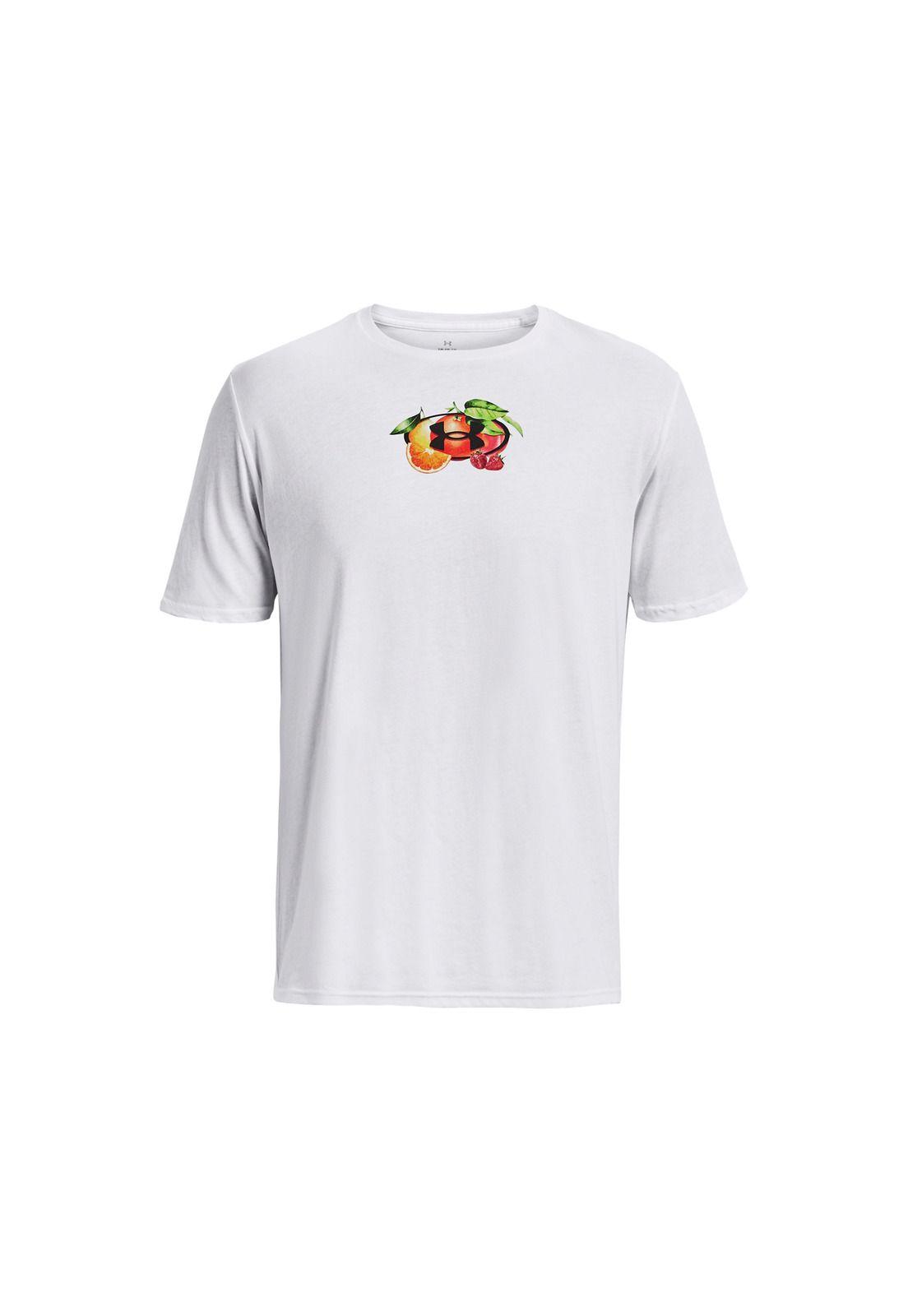 Polera manga corta Fruit UA hombre Blanco-0