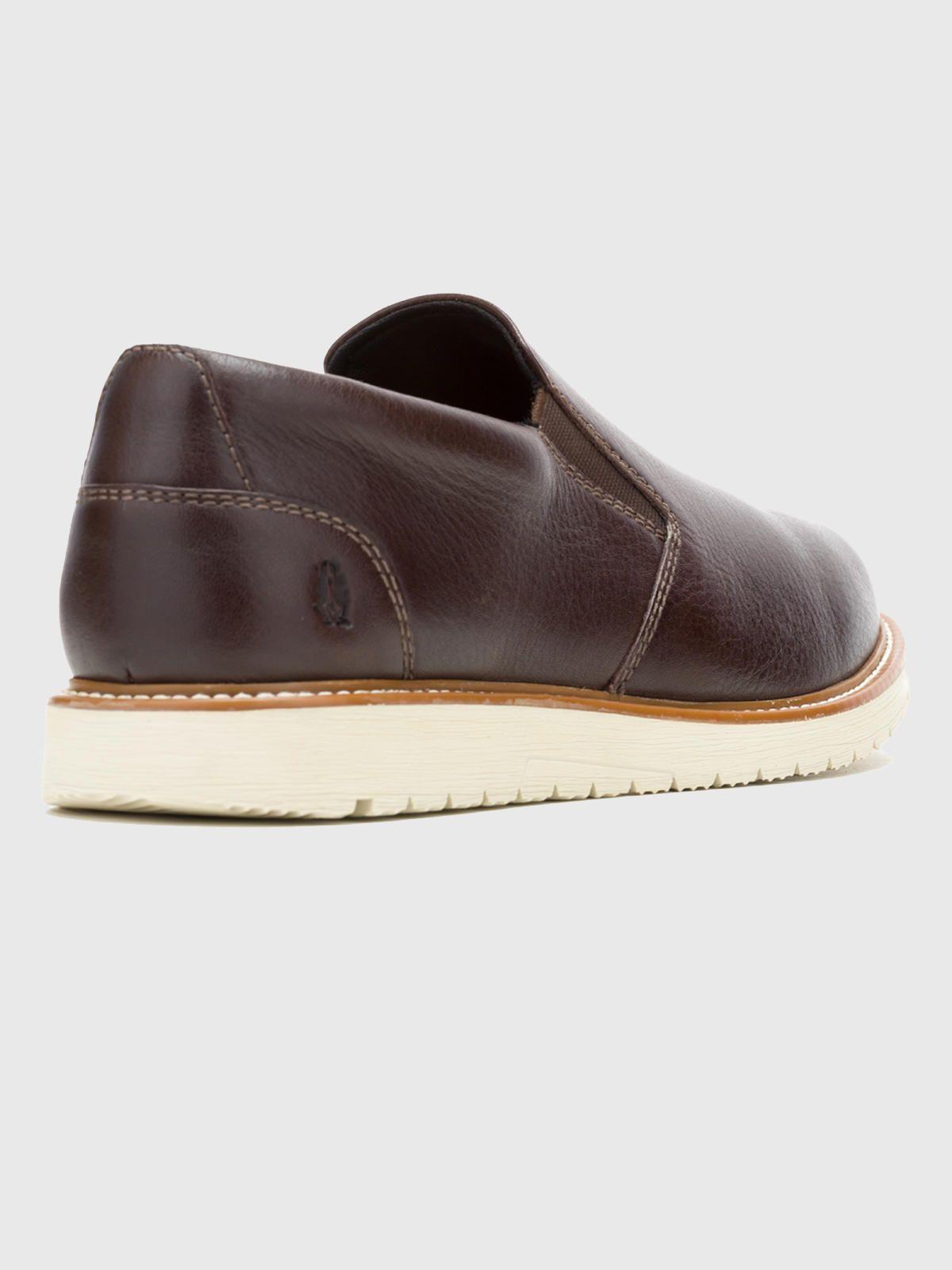 Zapato Cuero Hombre Jenson Slip On Café-3