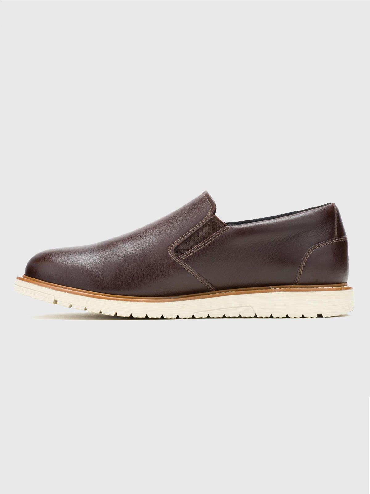 Zapato Cuero Hombre Jenson Slip On Café-4