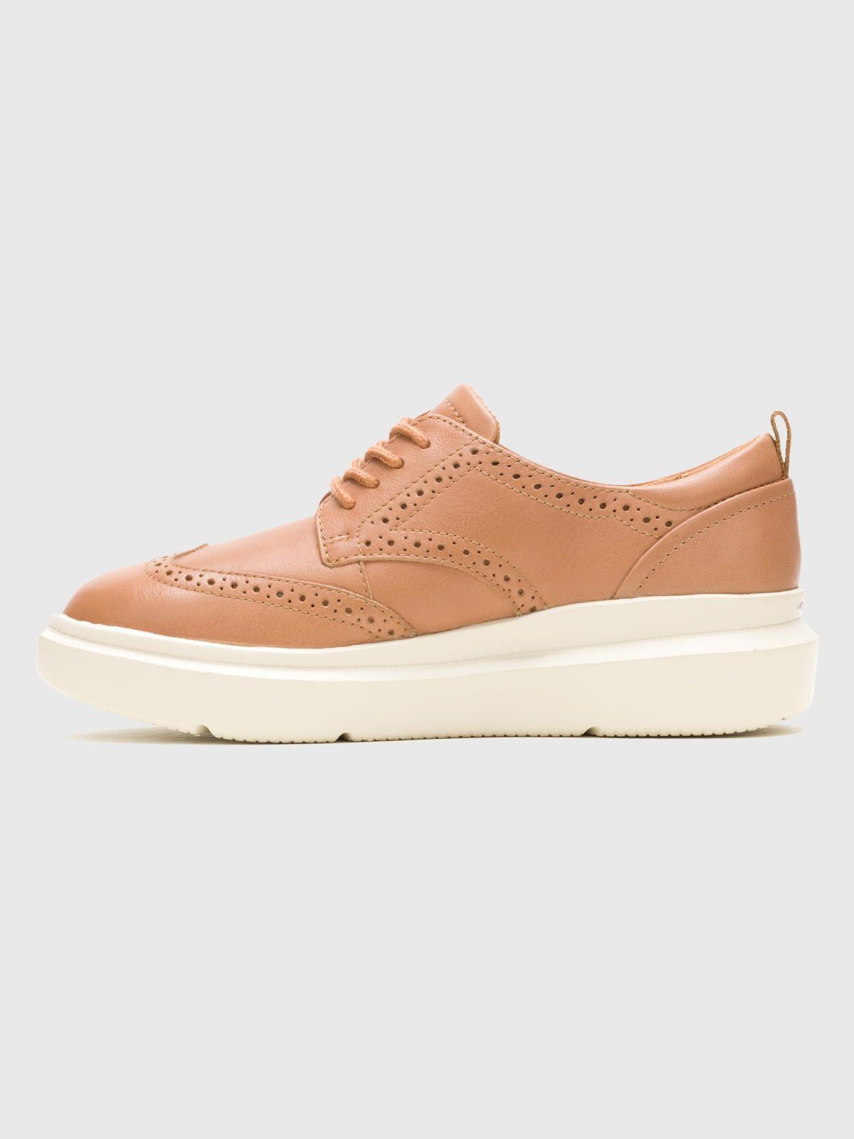 Zapato Cuero Mujer Joy Wingtip Camel-4