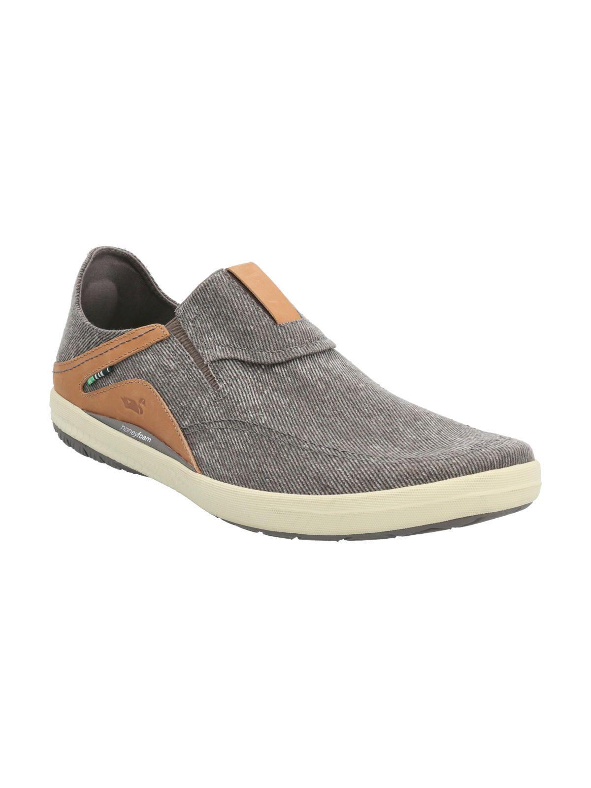 Zapatilla Algodón Orgánico Hombre Noosa Café-1