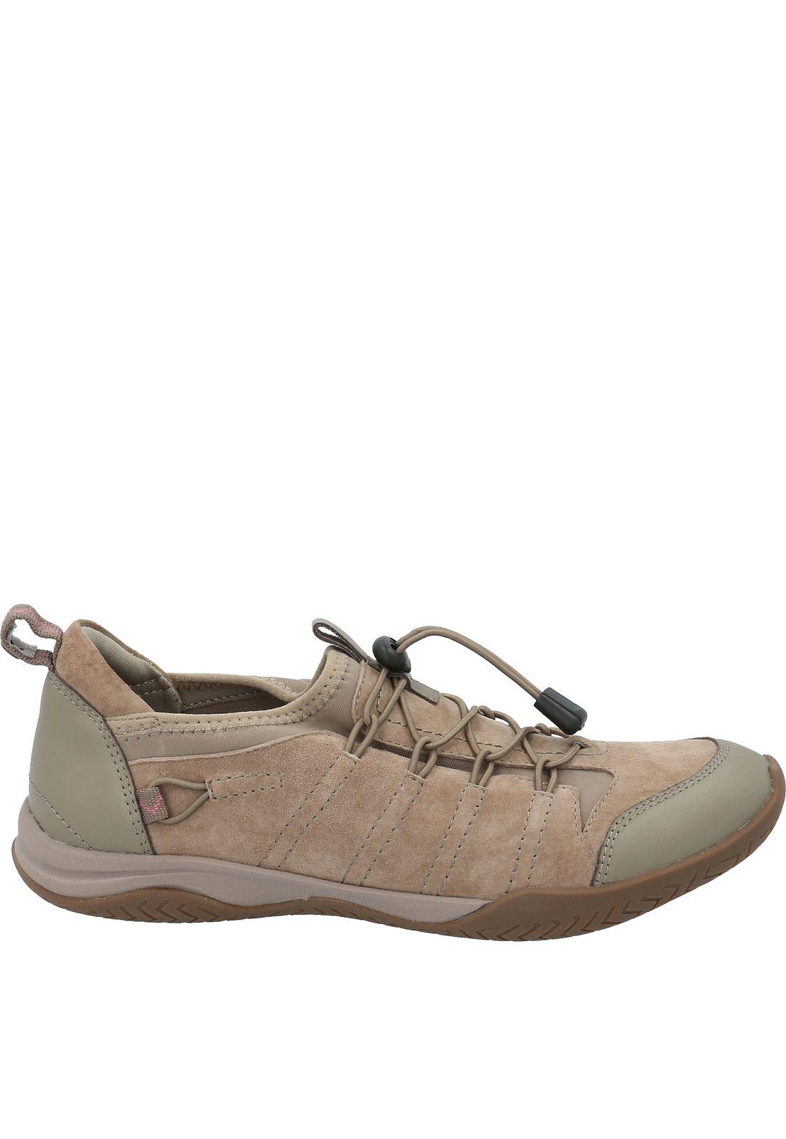 Zapatilla Cuero Mujer Ever Taupe-1