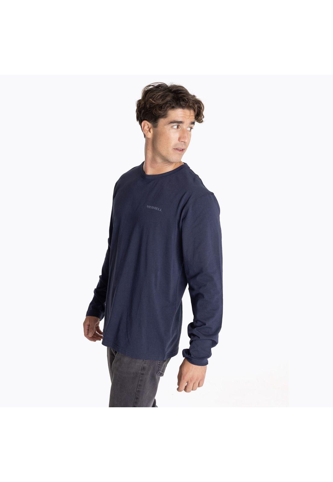 Polera Hombre Boulder Azul-0