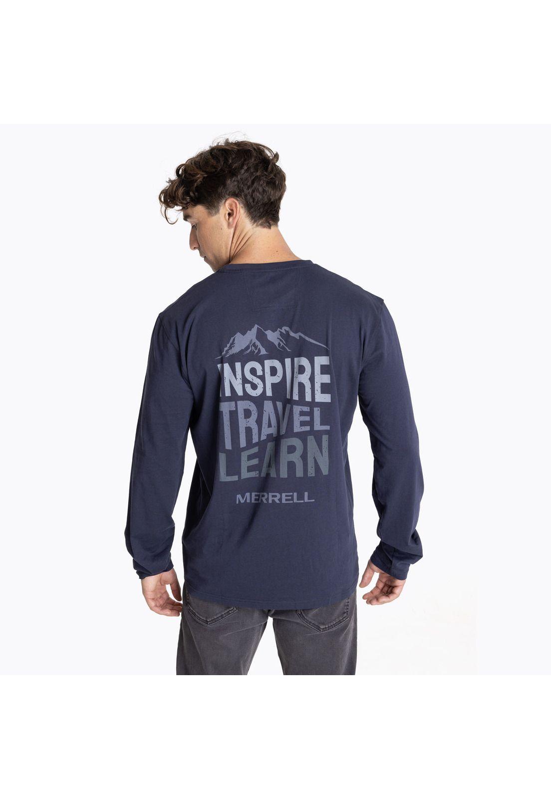 Polera Hombre Boulder Azul-1