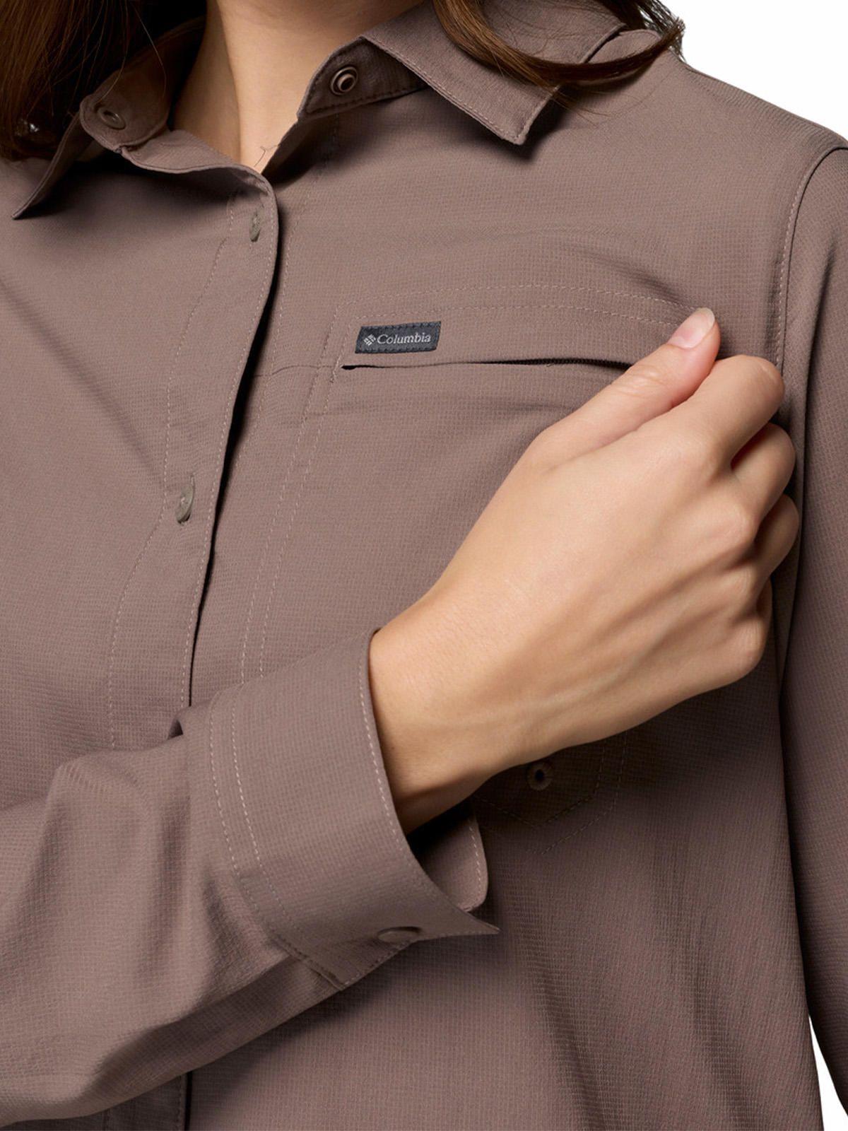 Blusa ML Mujer Silver Ridge Utility Gris-5