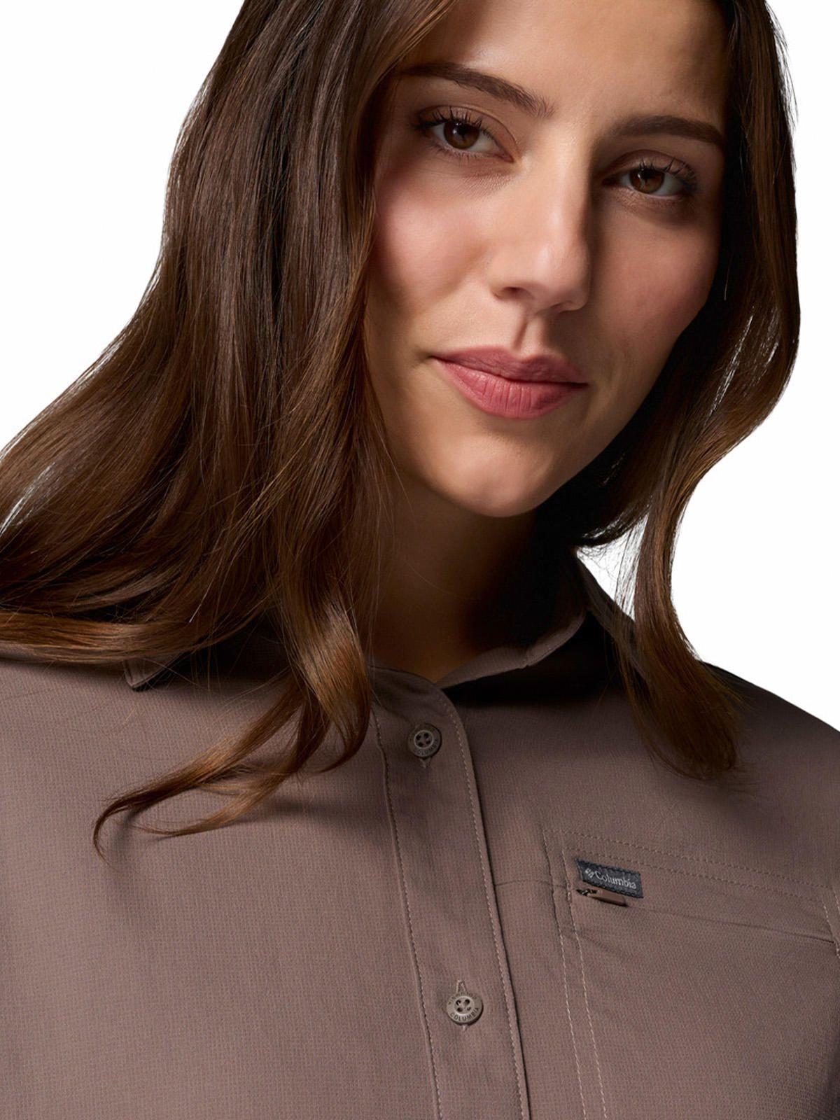 Blusa ML Mujer Silver Ridge Utility Gris-6