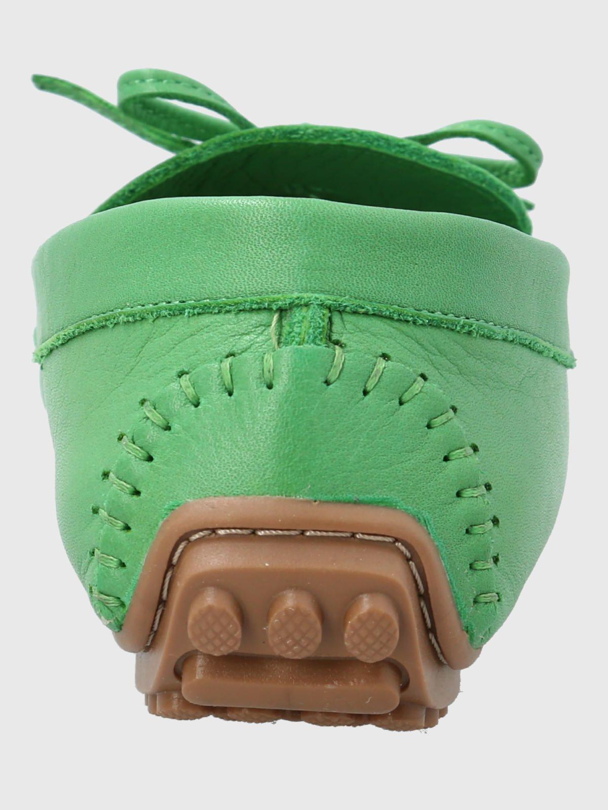 Mocasin Cuero Mujer Tado Verde-6