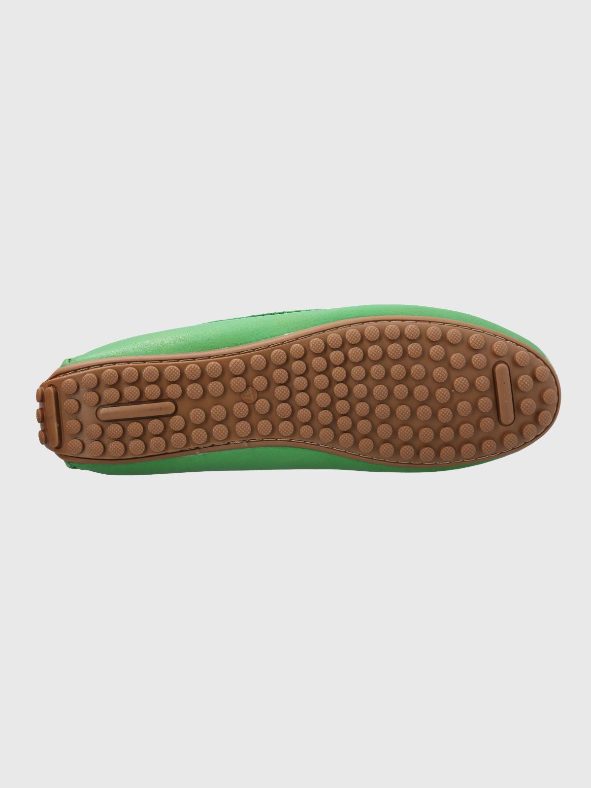 Mocasin Cuero Mujer Tado Verde-7